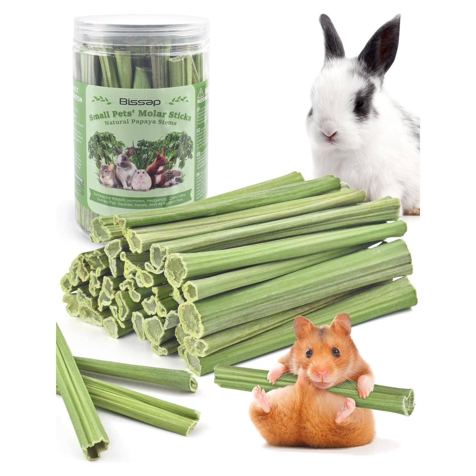 Bissap Palitos Masticables de Conejo 50 PCS - Snack Orgánico Natural