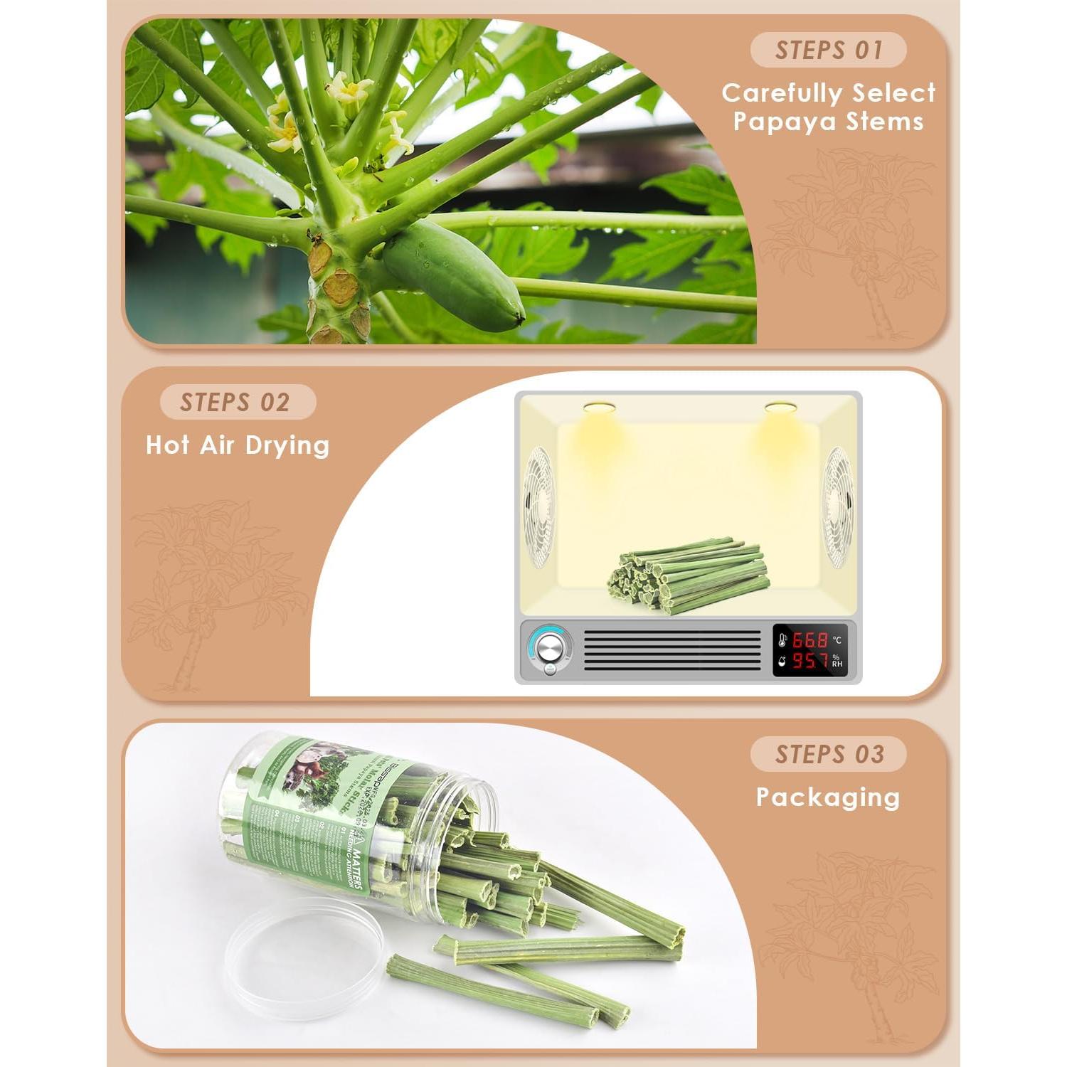 Bissap Palitos Masticables de Conejo 50 PCS - Snack Orgánico Natural