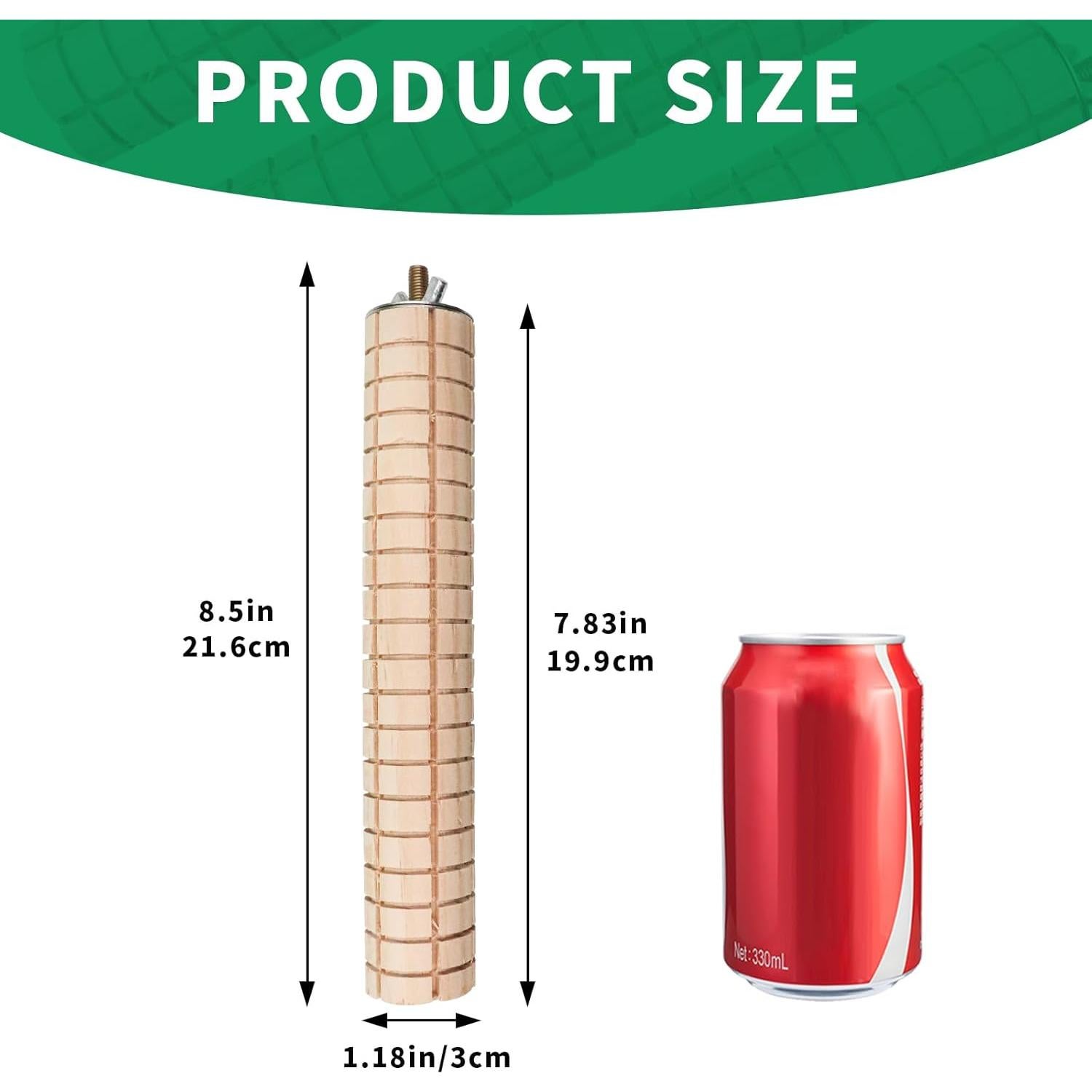 Juguetes de Madera para Roer MinrzPet - 2 Paquete para Cobayas y Conejos