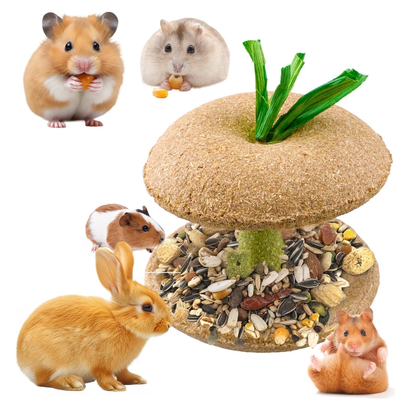 Juguete de Masticar Natural para Hámster y Conejo Xuanda