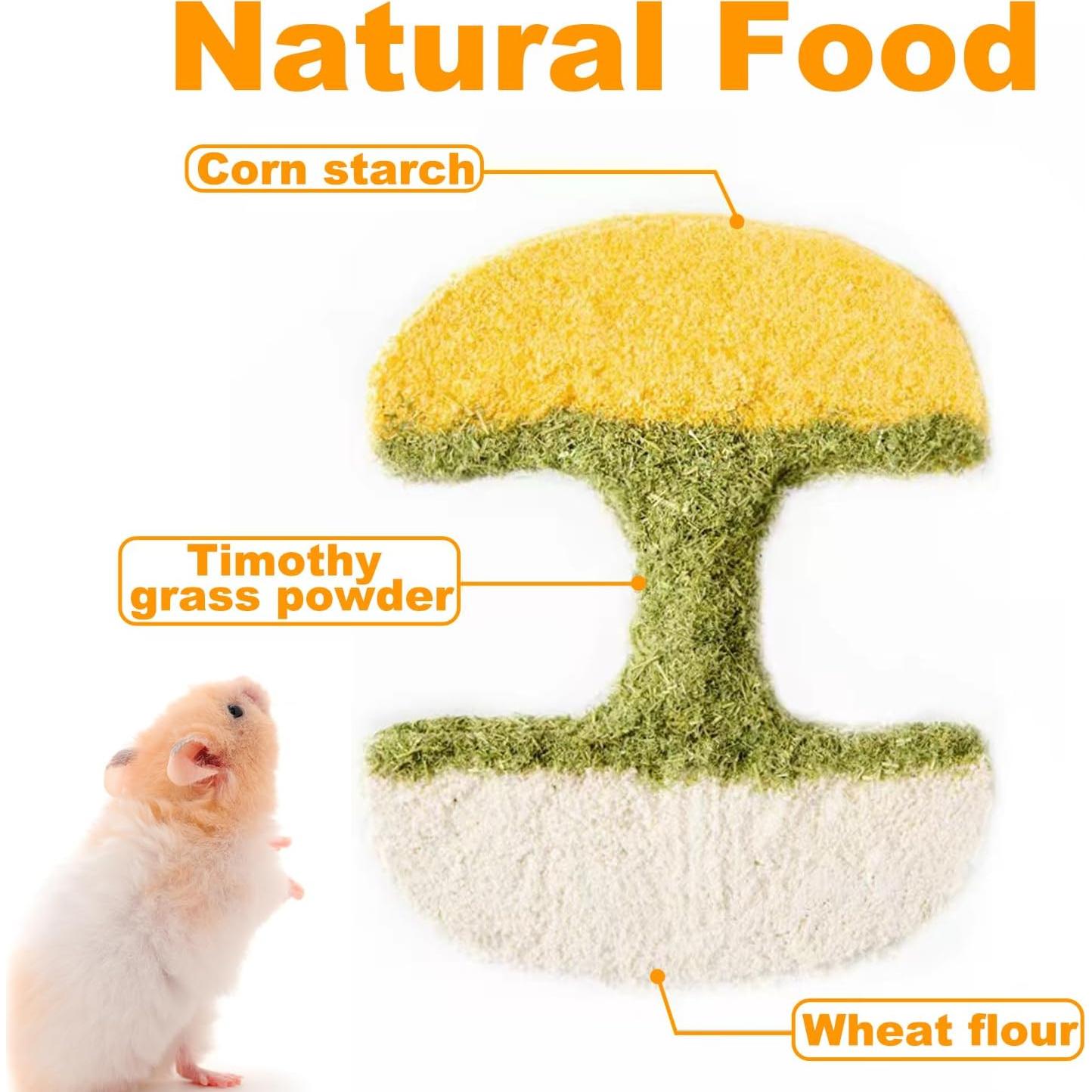 Juguete de Masticar Natural para Hámster y Conejo Xuanda