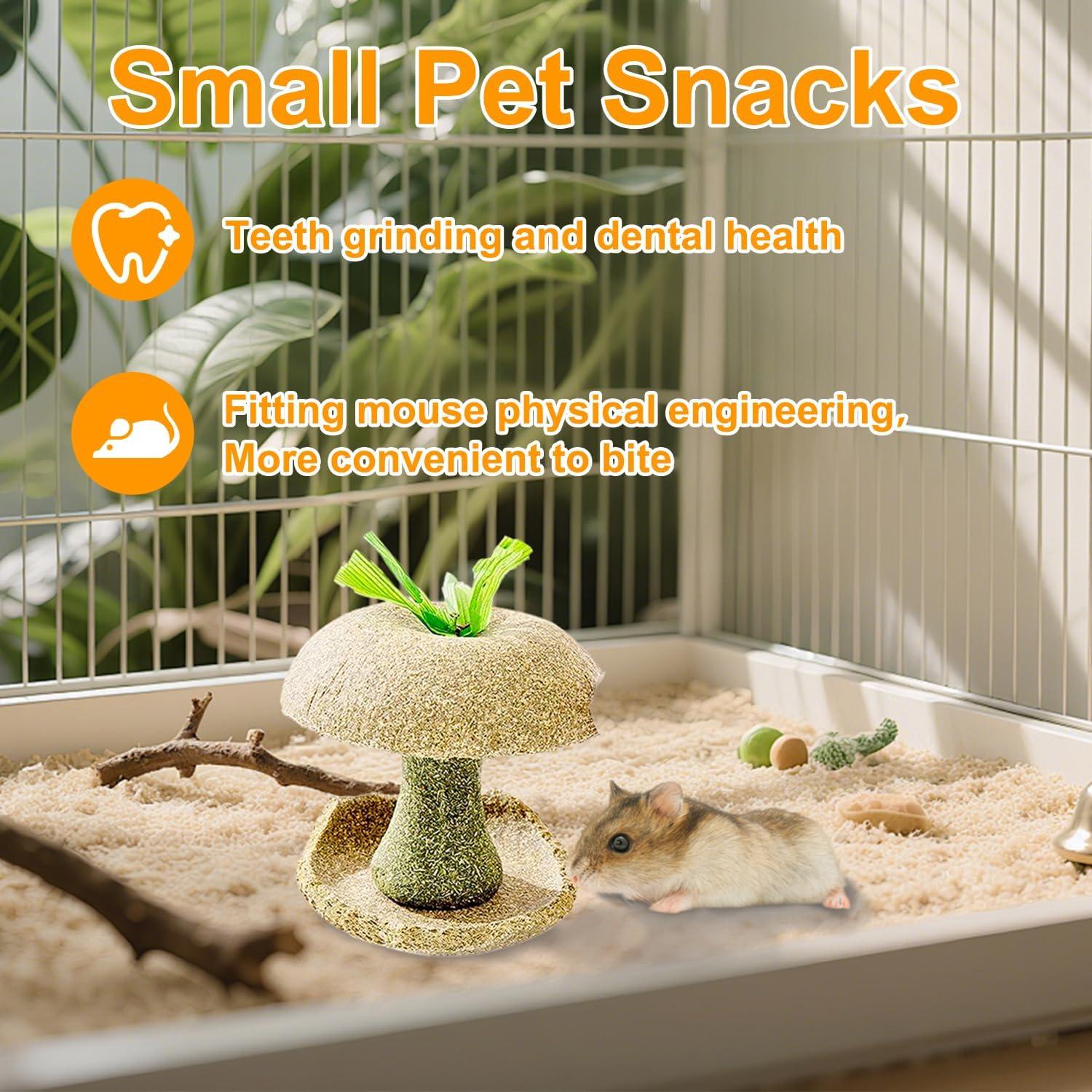 Juguete de Masticar Natural para Hámster y Conejo Xuanda