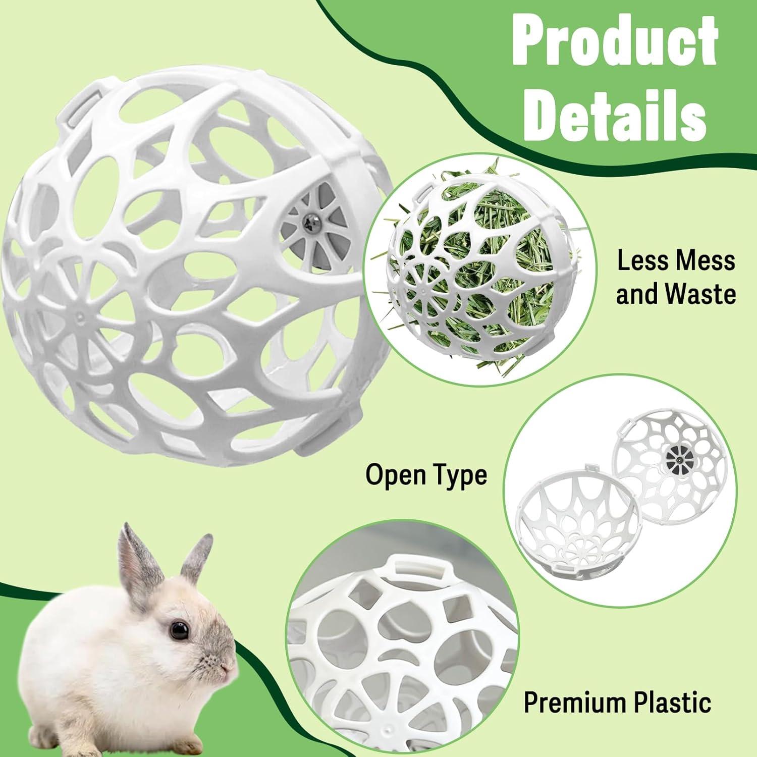 Alimentador de Heno para Conejos Tfwadmx - Bola de Plástico 10.9 cm