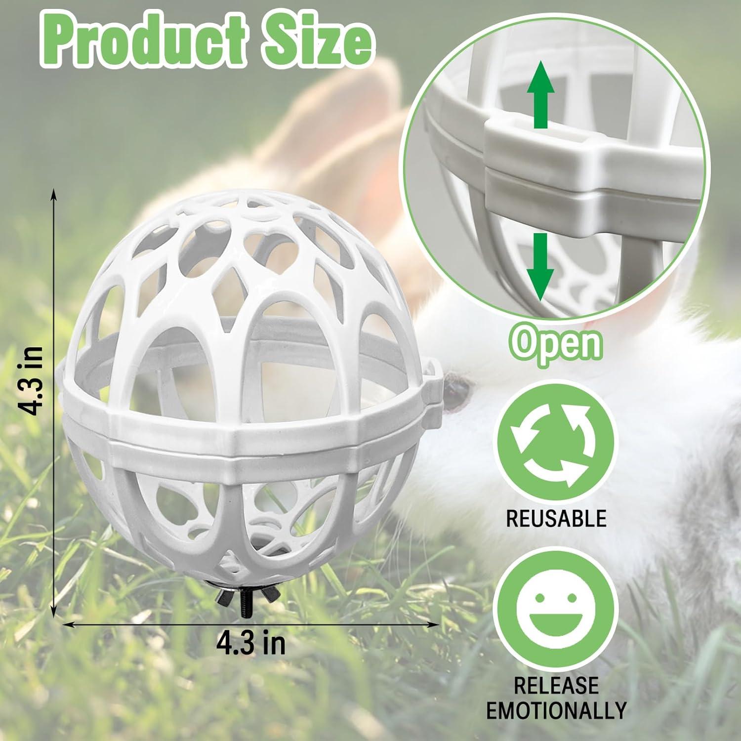 Alimentador de Heno para Conejos Tfwadmx - Bola de Plástico 10.9 cm