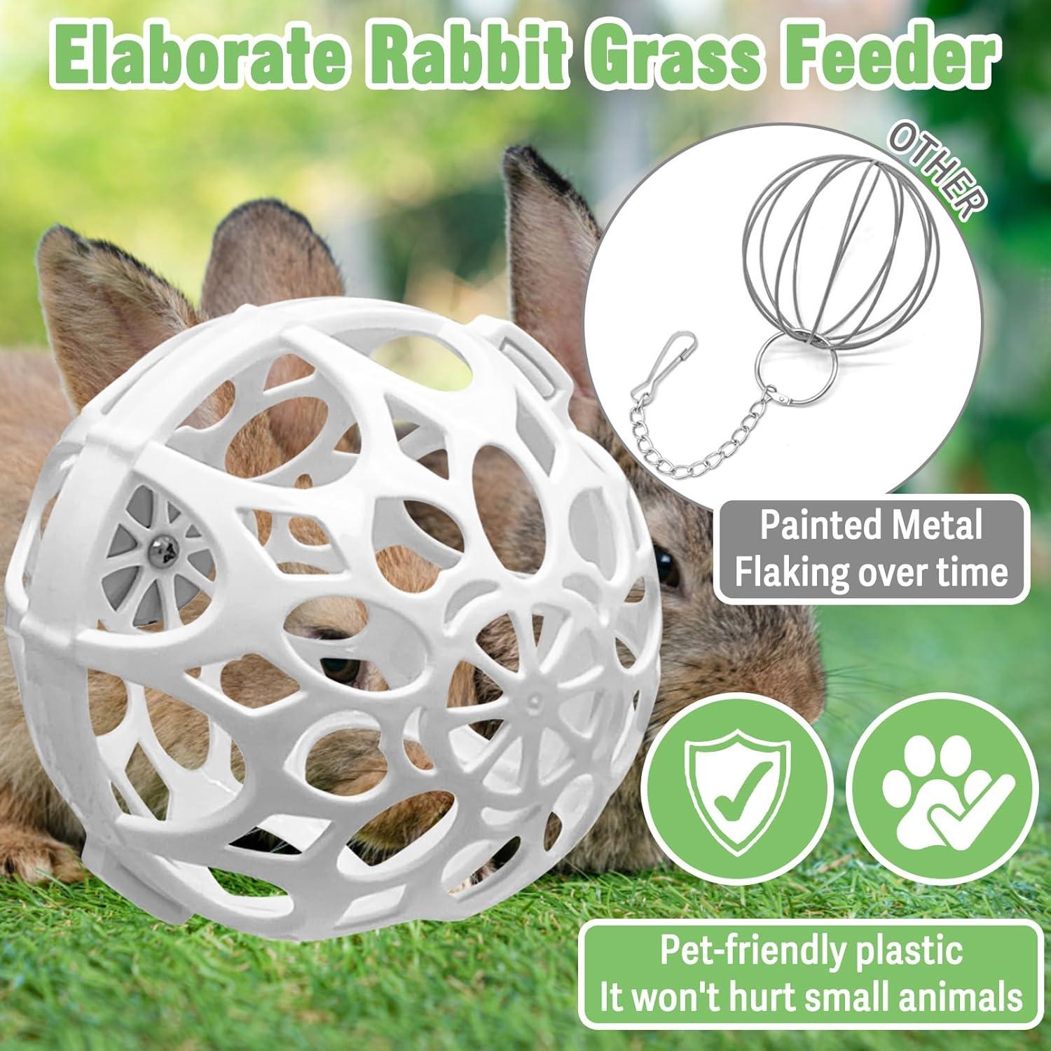 Alimentador de Heno para Conejos Tfwadmx - Bola de Plástico 10.9 cm