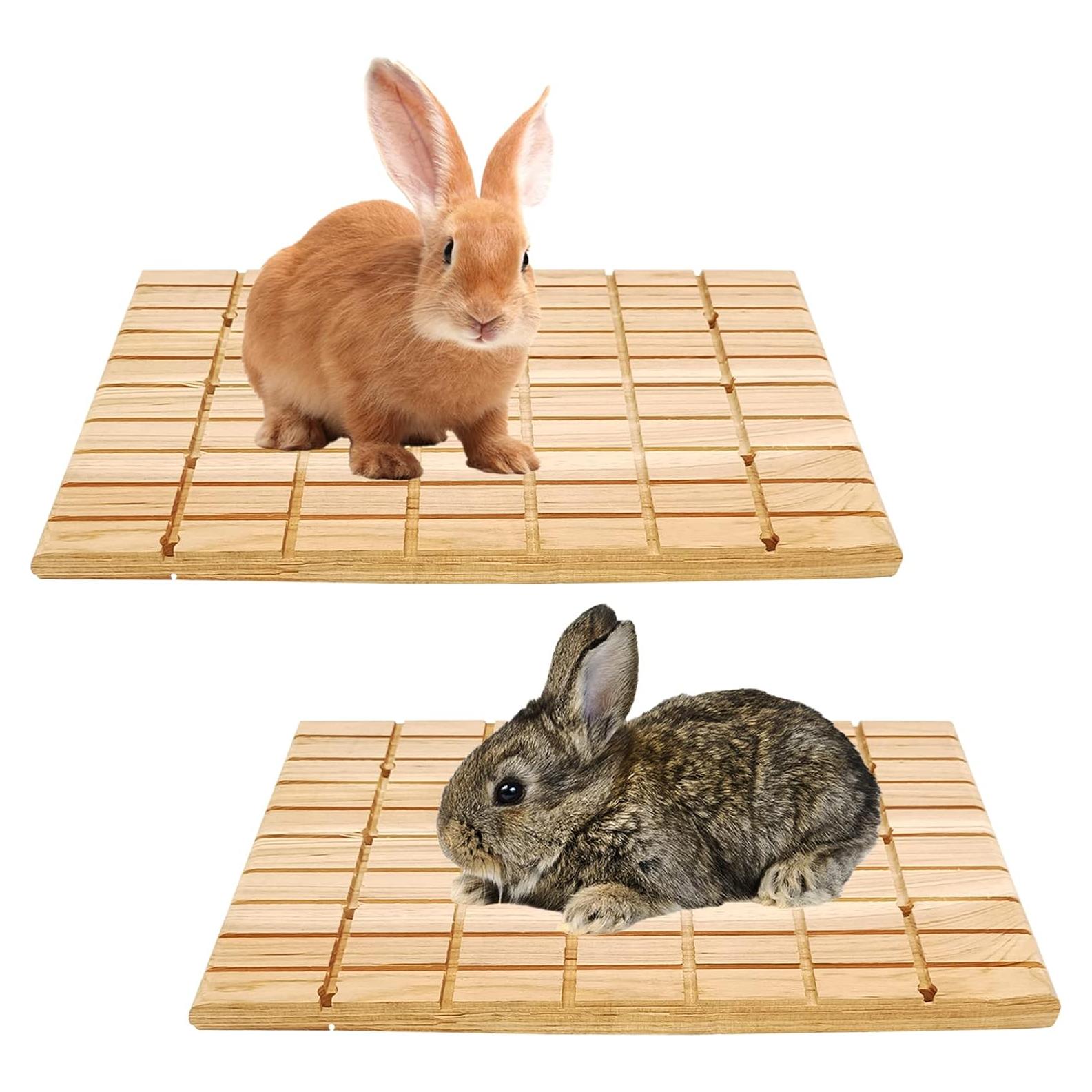 Almohadillas de Rasguño de Madera Tfwadmx para Conejos 2 Pcs