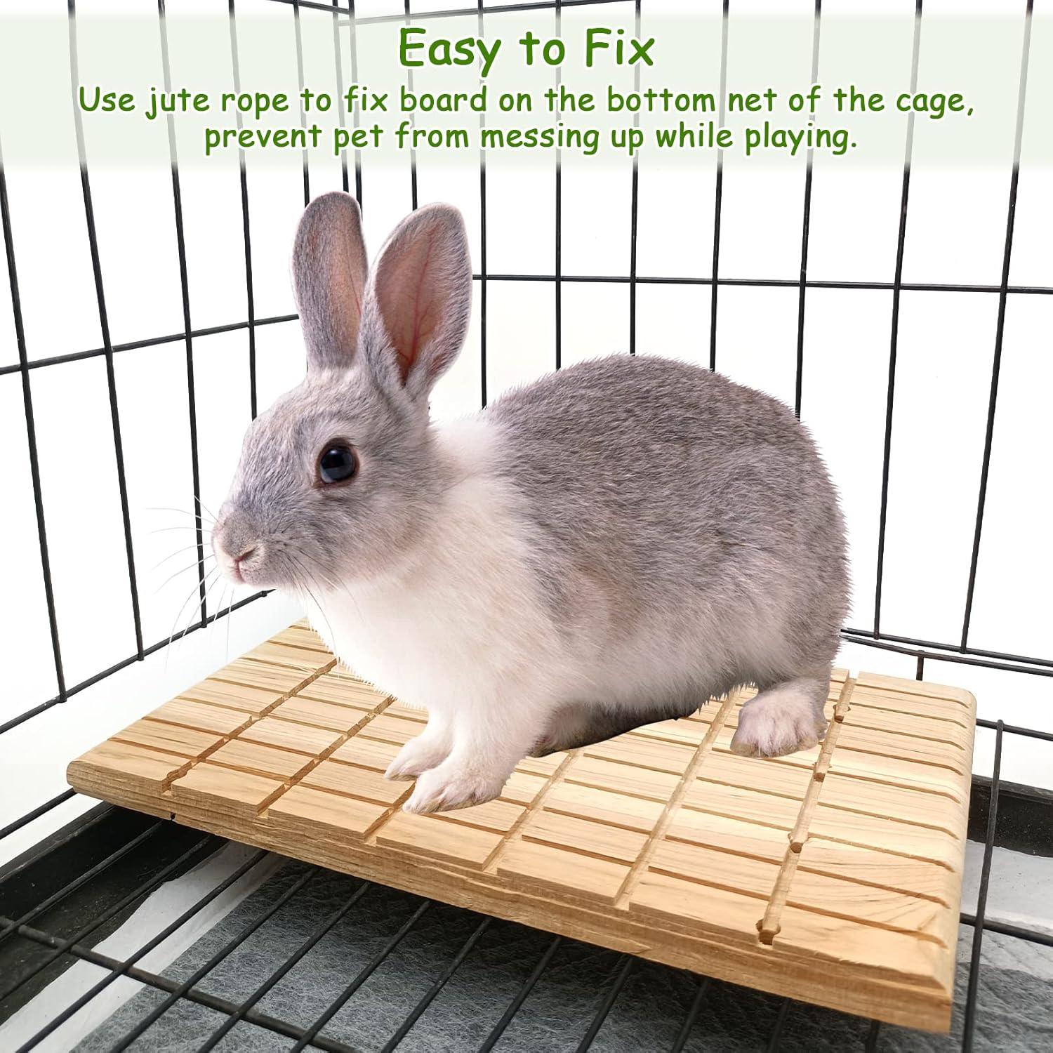 Almohadillas de Rasguño de Madera Tfwadmx para Conejos 2 Pcs