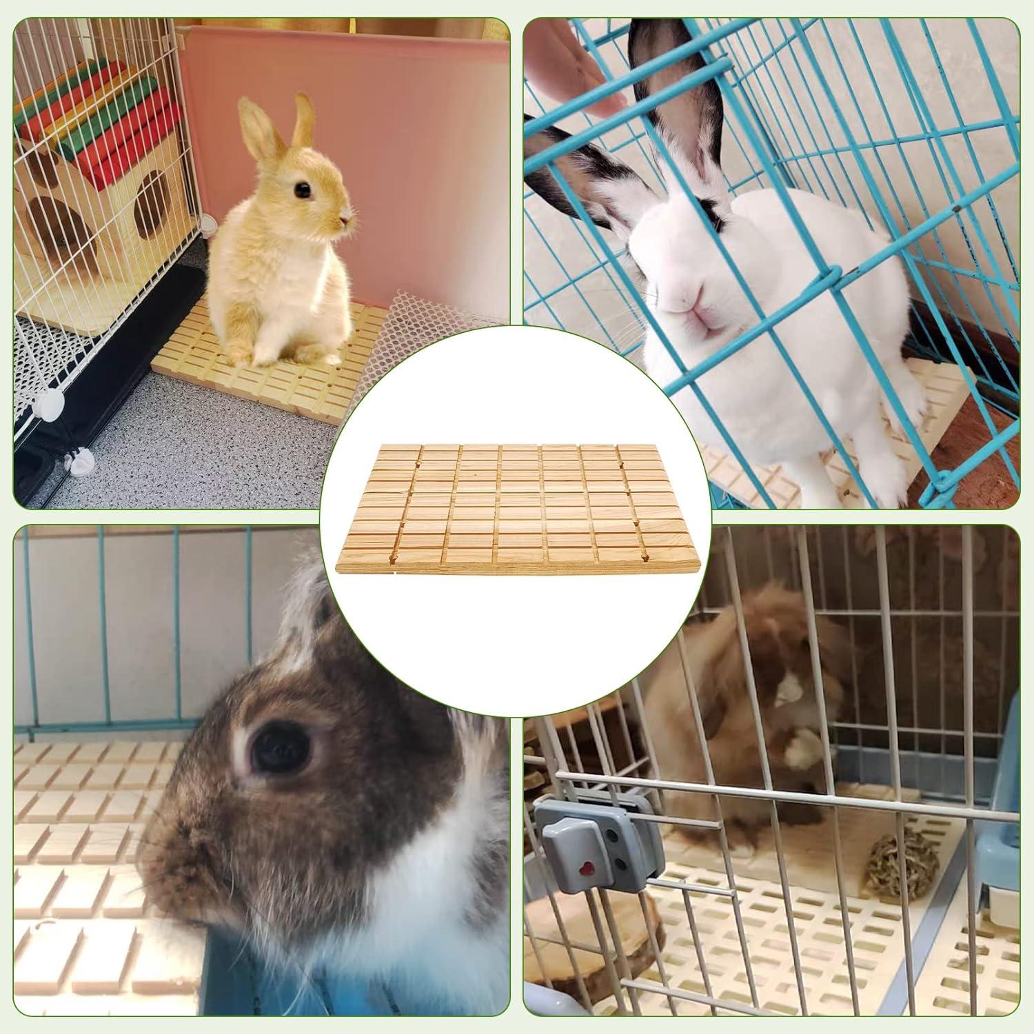 Almohadillas de Rasguño de Madera Tfwadmx para Conejos 2 Pcs