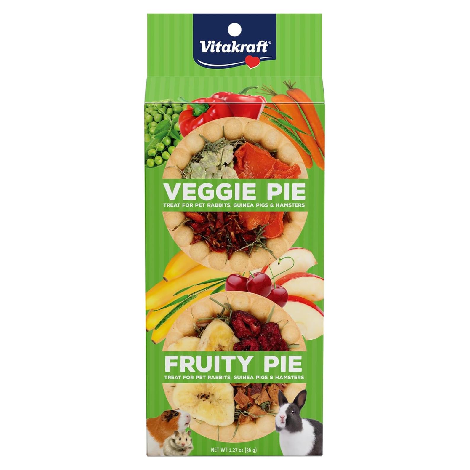 Golosina Vitakraft Veggie & Fruity Pie para Conejos y Hámsters