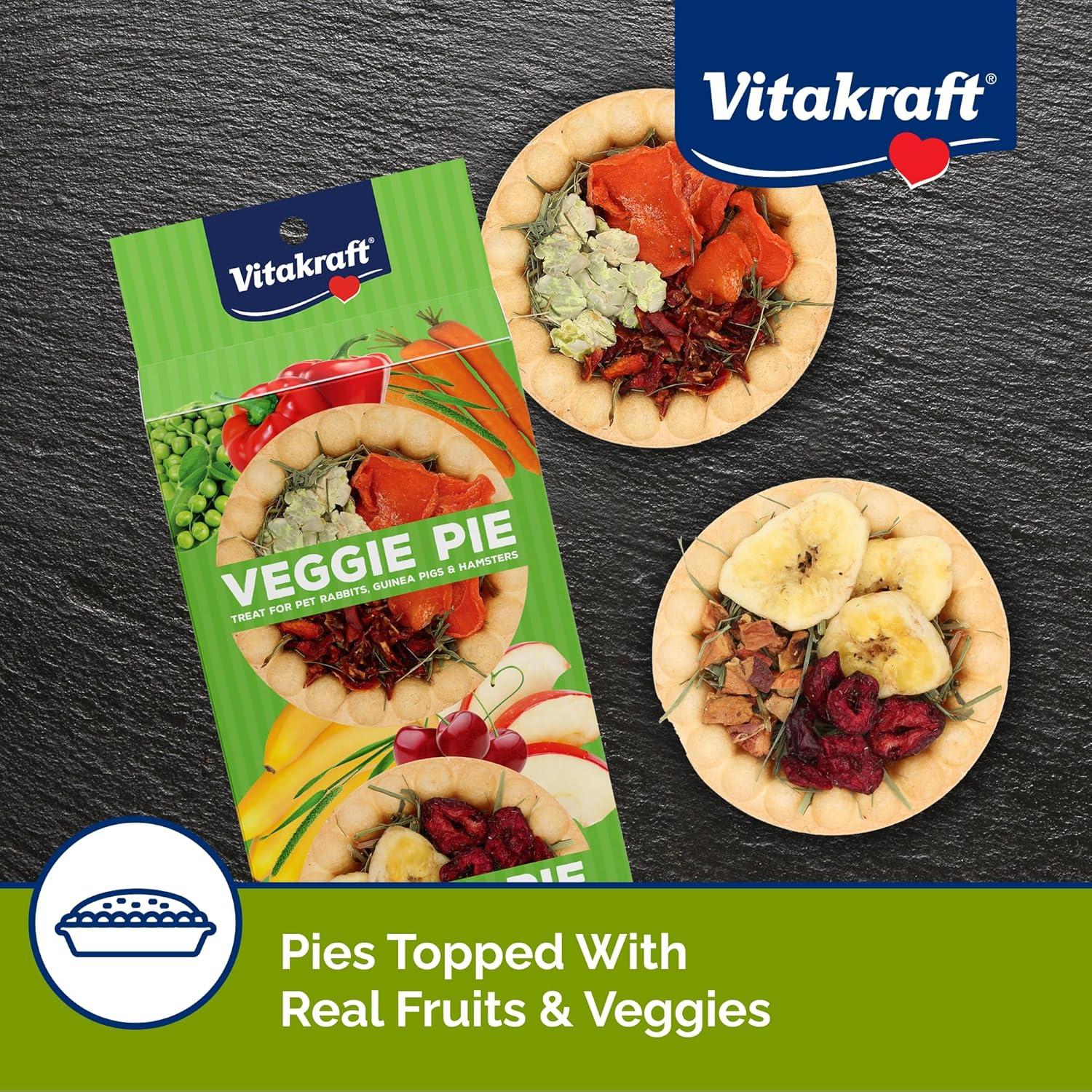Golosina Vitakraft Veggie & Fruity Pie para Conejos y Hámsters