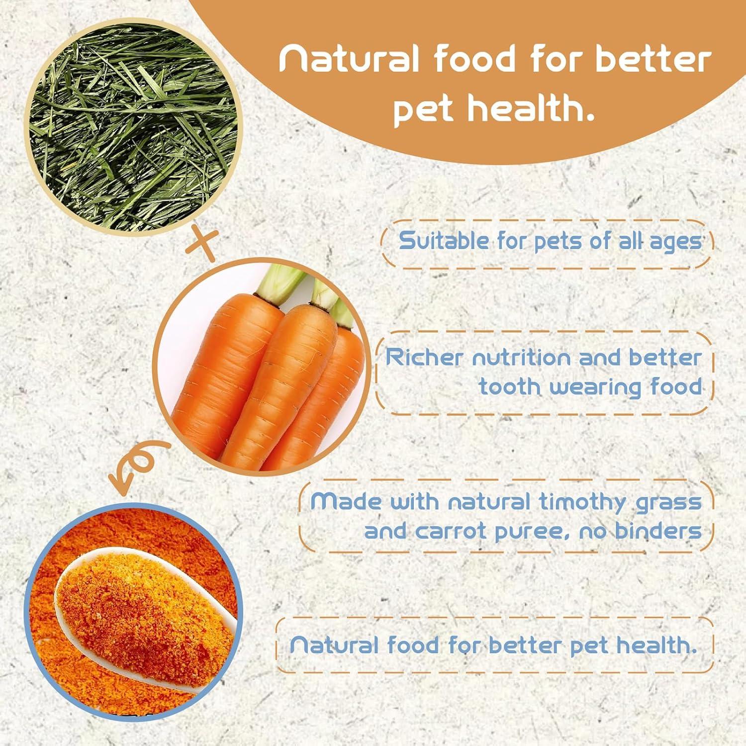 Snacks de Masticar de Zanahoria para Mascotas Pequeñas 7pcs