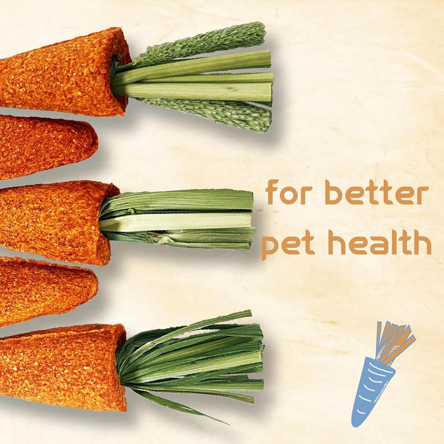 Snacks de Masticar de Zanahoria para Mascotas Pequeñas 7pcs