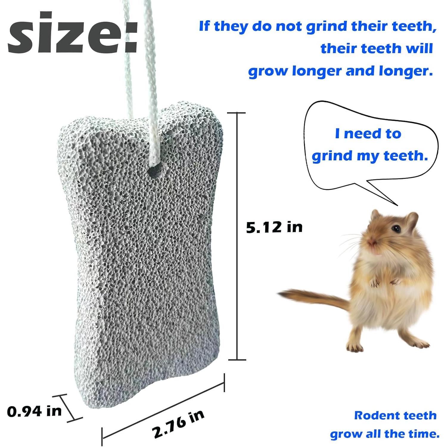 Bloques de Lava para Conejos MUYG - 6 Juguetes Masticar 13 cm