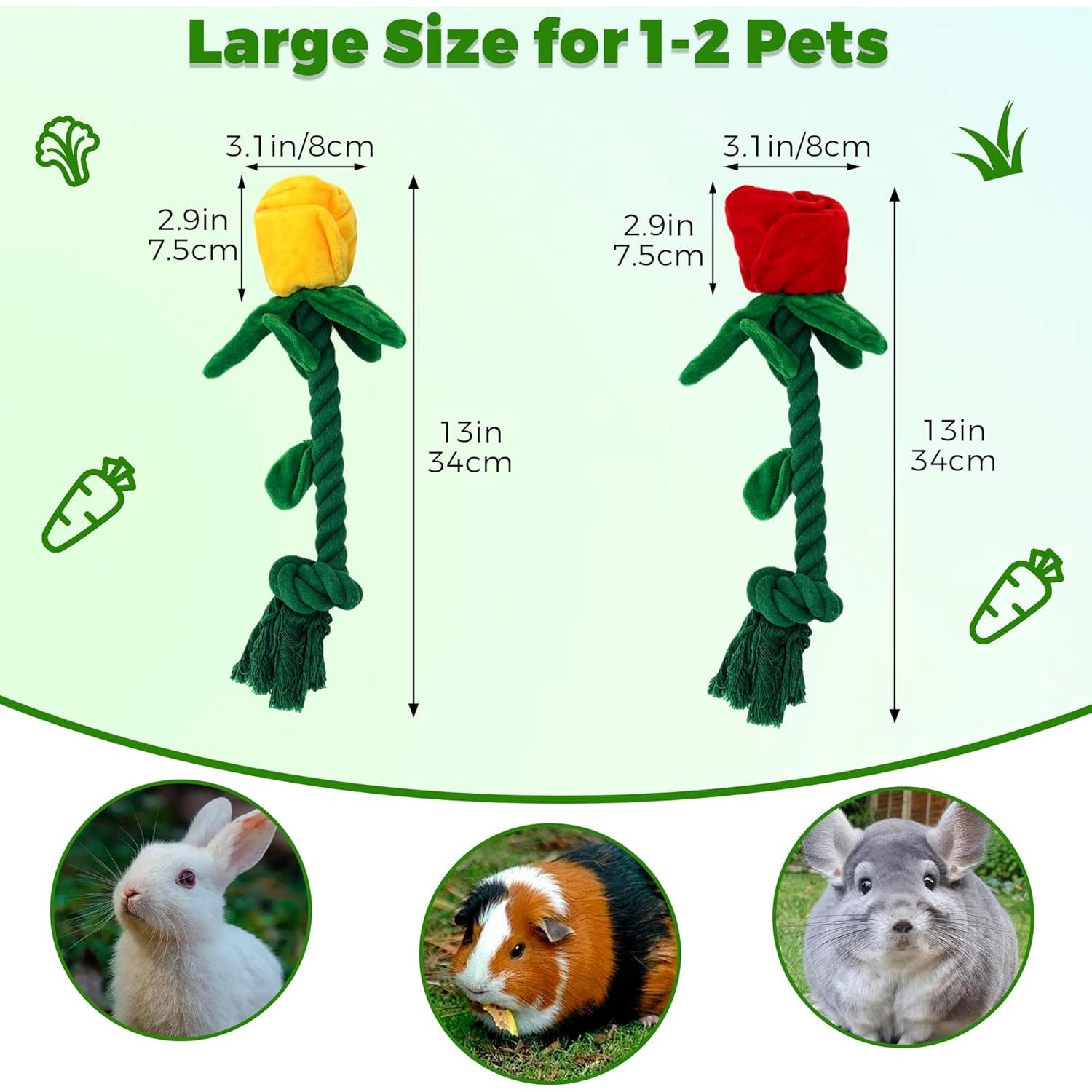 Juguetes de Forrajeo para Conejos Jevnd 2 Pcs Interactivos