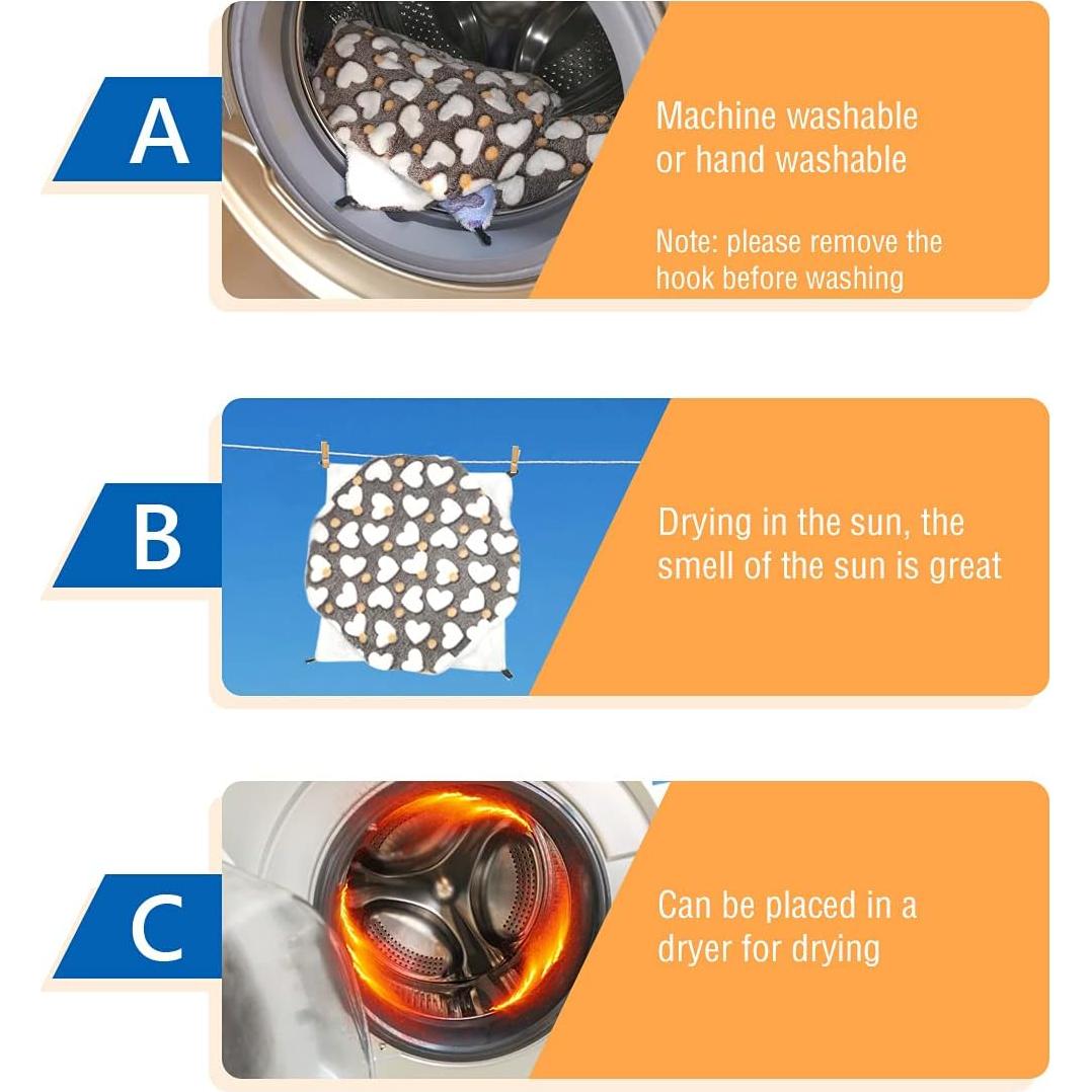 Cama y túnel colgante LEFTSTARER para hurones y cobayas