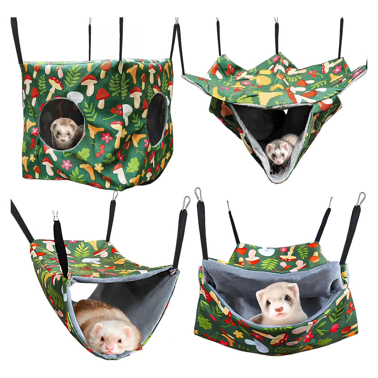 Juego de Hamacas para Hurones PRRPRR 4 Piezas Lavables