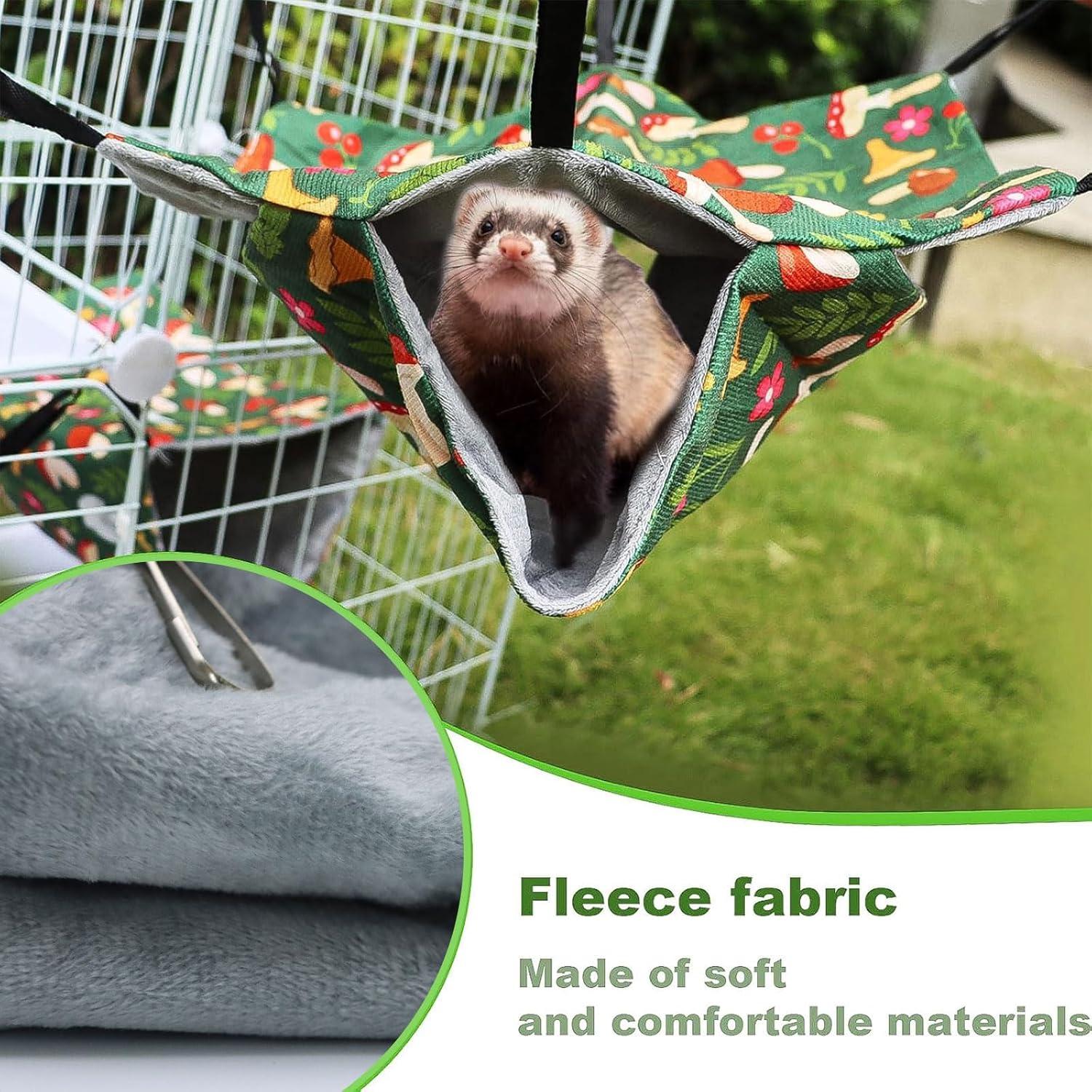 Juego de Hamacas para Hurones PRRPRR 4 Piezas Lavables