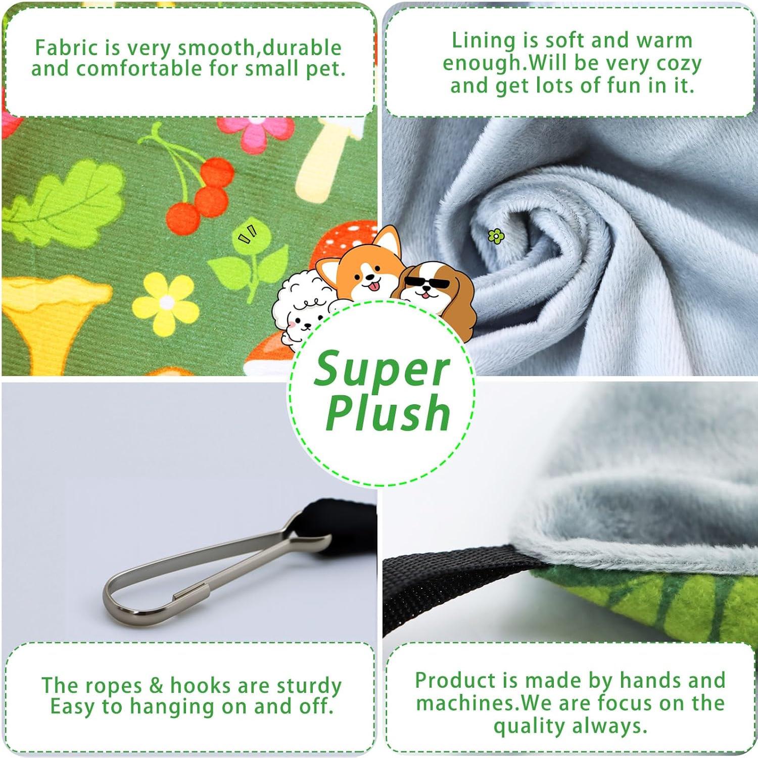 Juego de Hamacas para Hurones PRRPRR 4 Piezas Lavables