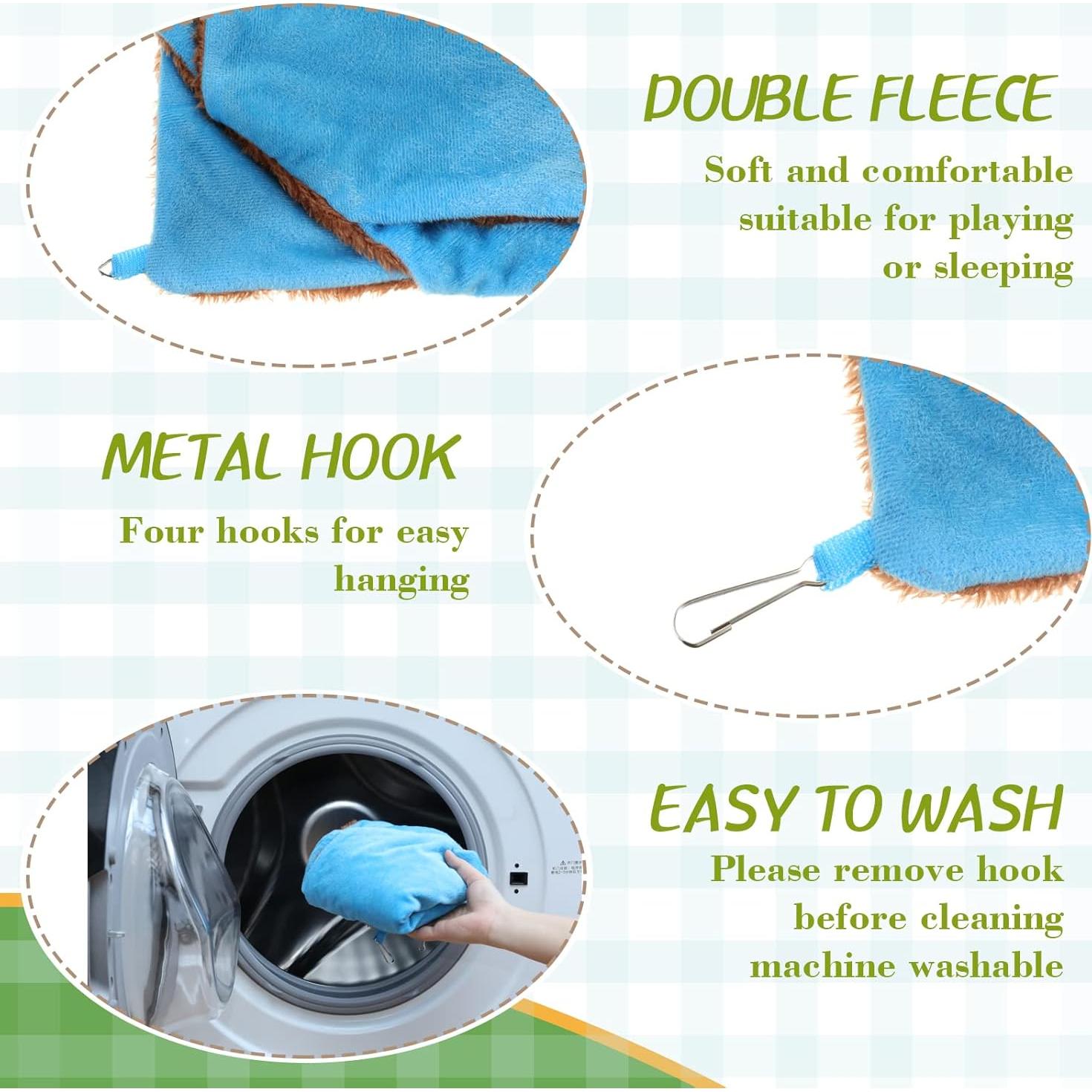 Hamaca Colgante para Mascotas Jerify 6 Pcs 30x30 cm