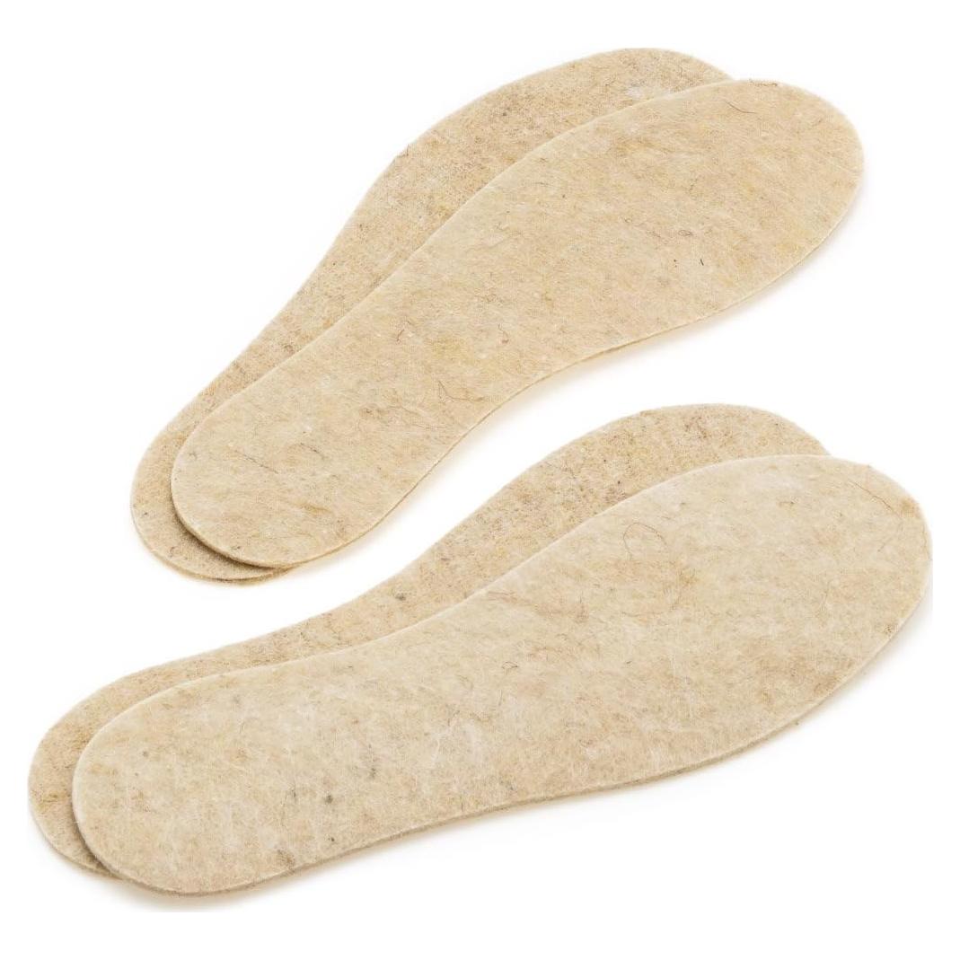 Plantillas de fieltro LAMBAA 2 pares lana de oveja unisex