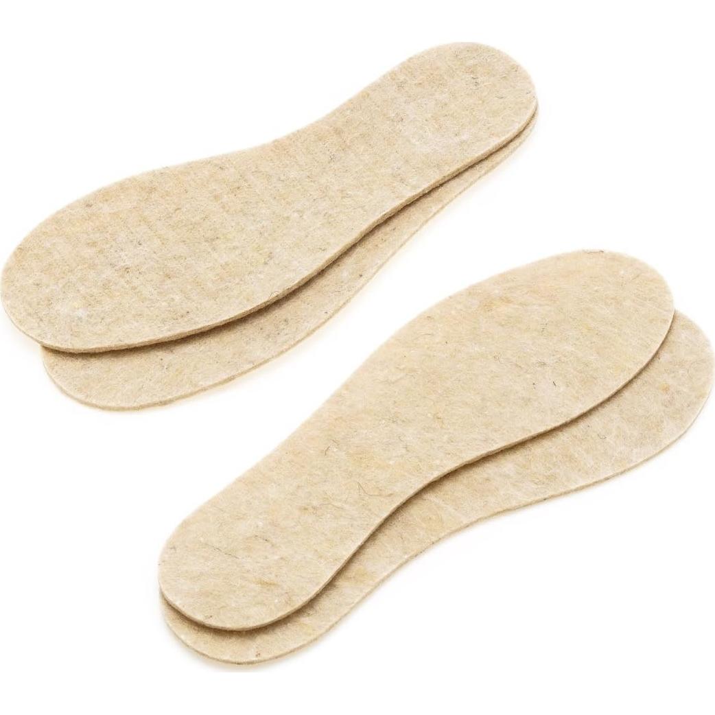 Plantillas de fieltro LAMBAA 2 pares lana de oveja unisex