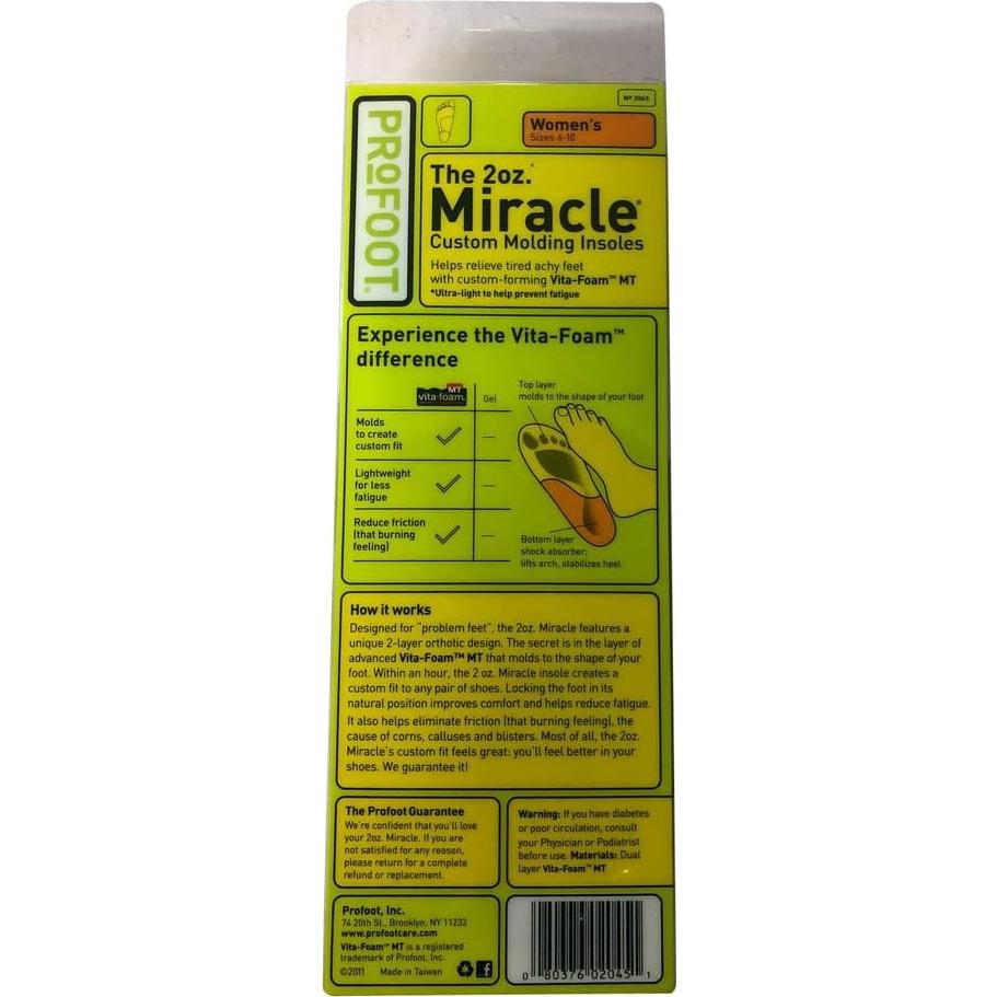 Plantillas Ortopédicas Personalizadas ProFoot Miracle 56.7g