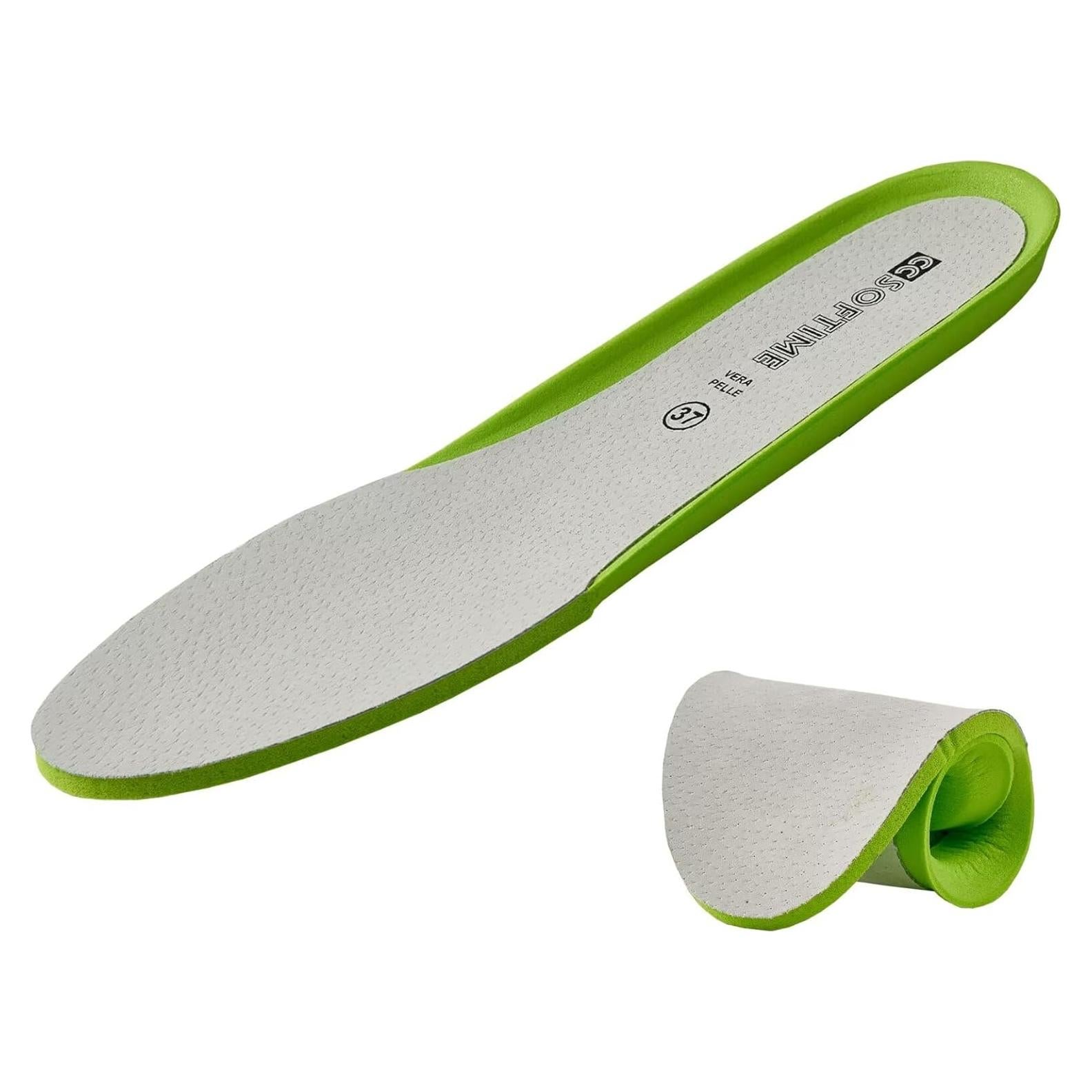 Plantillas de Cuero para Mujeres CCSOFTIME Talla 11 Verde