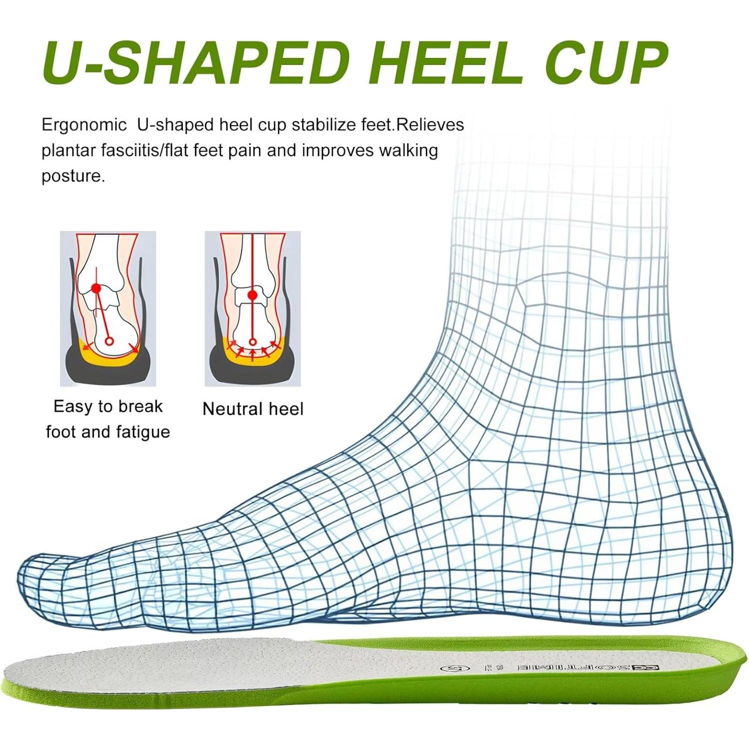 Plantillas de Cuero para Mujeres CCSOFTIME Talla 11 Verde