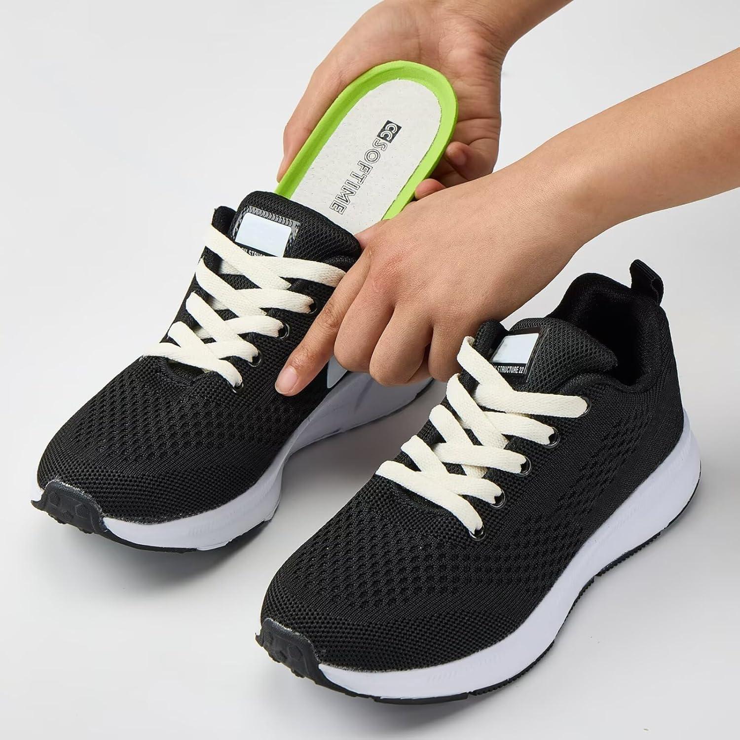 Plantillas de Cuero para Mujeres CCSOFTIME Talla 11 Verde