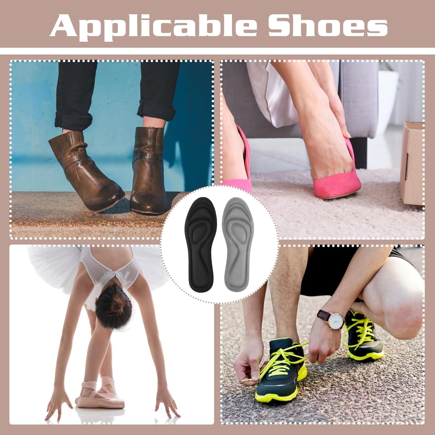 2 Pares de Plantillas Ortopédicas WY LIGHTING para Fascitis Plantar