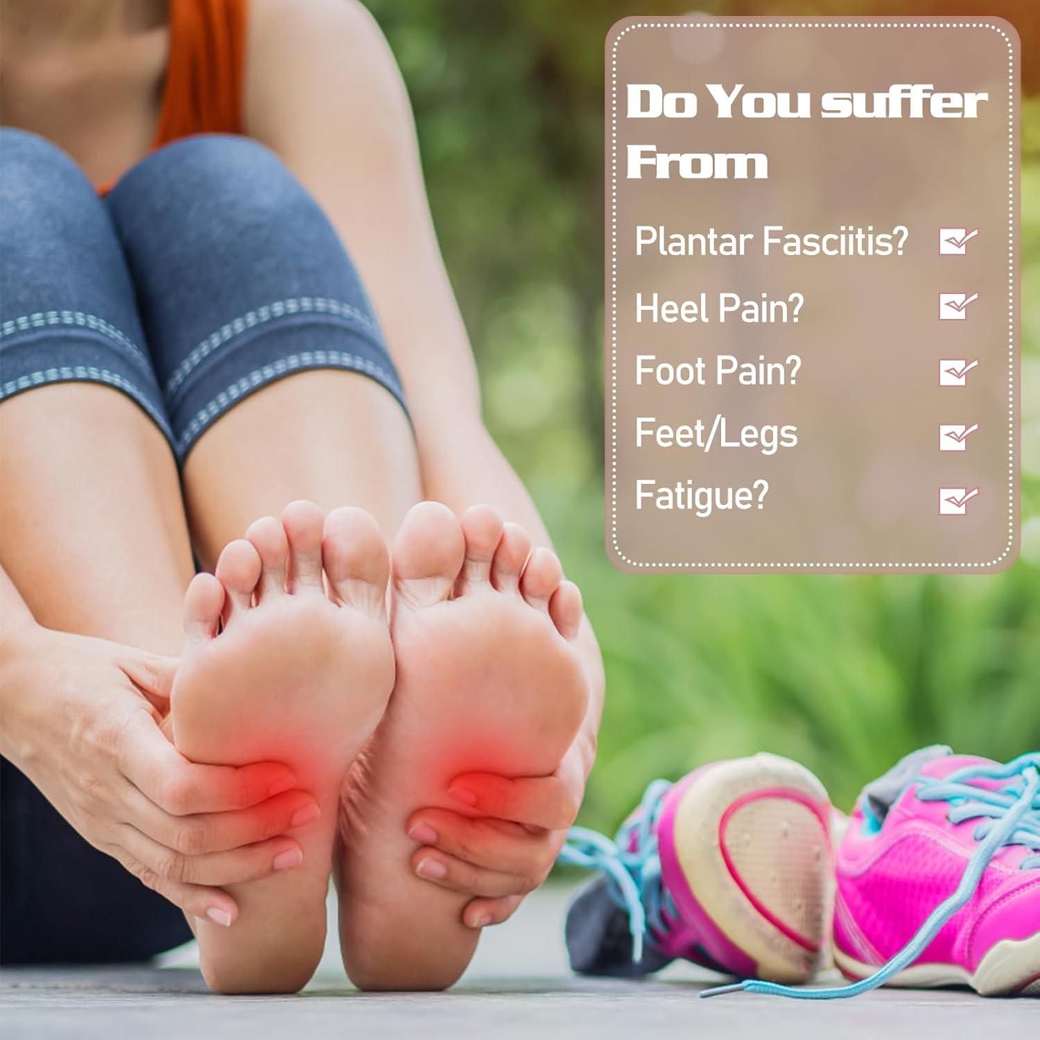 2 Pares de Plantillas Ortopédicas WY LIGHTING para Fascitis Plantar