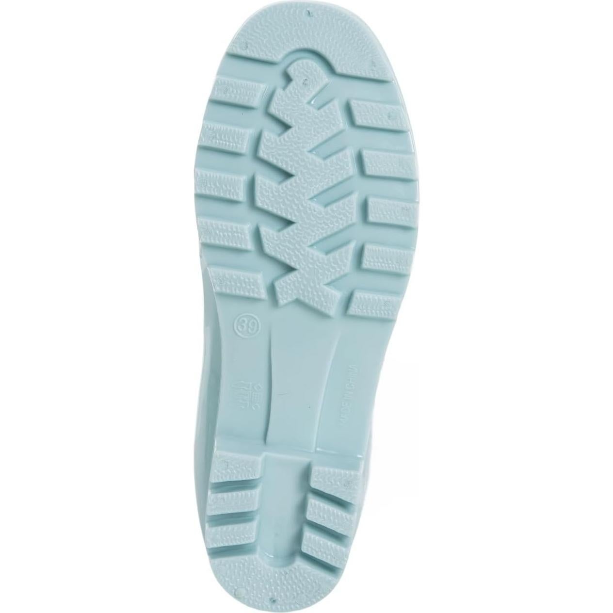 Botas de lluvia Fubotao para mujer, media pantorrilla, azul