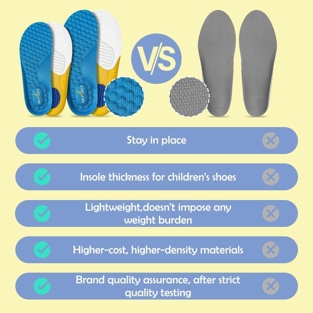 Plantillas para Zapatos Skyfoot Niños 2 Pares Transpirables