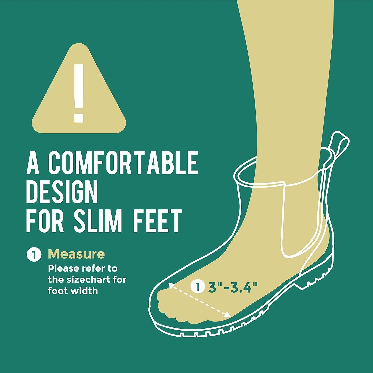 Botas de lluvia cortas Planone para mujeres - Antideslizantes