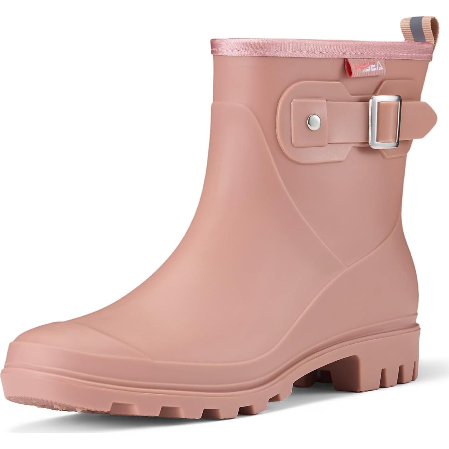 Botas de Lluvia Cortas HISEA para Mujeres, Impermeables y Antideslizantes