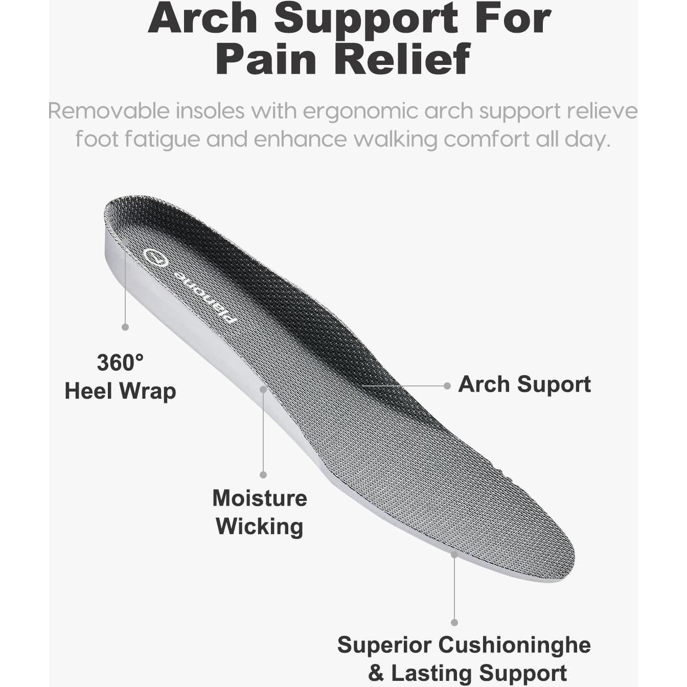 Botas de Lluvia Planone Mujeres 9 Ancho Gris Oscuro/Negro