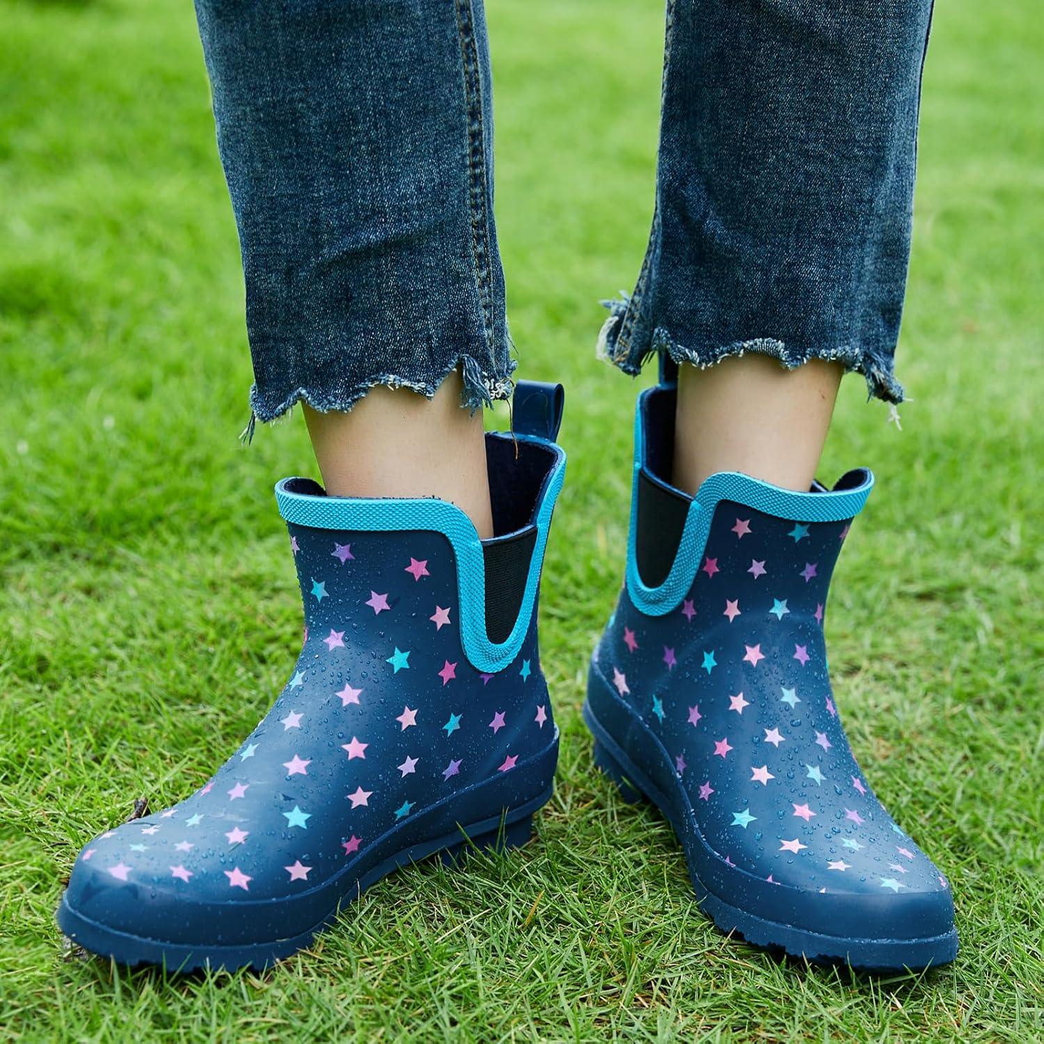 Botas de Lluvia SWIFTFROG para Mujeres - Antideslizantes y 100% Impermeables