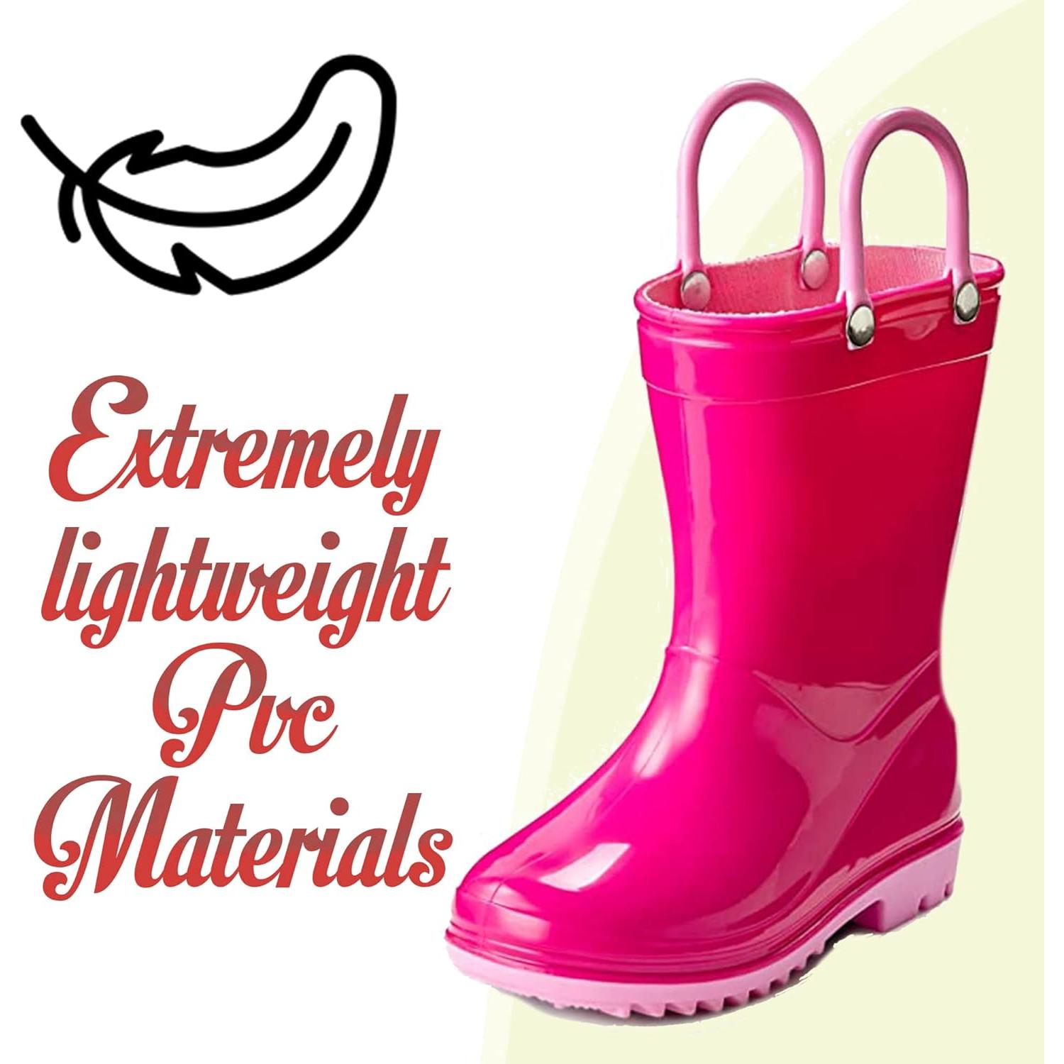Botas de lluvia para niños Puddle Play PVC - Impermeables y livianas