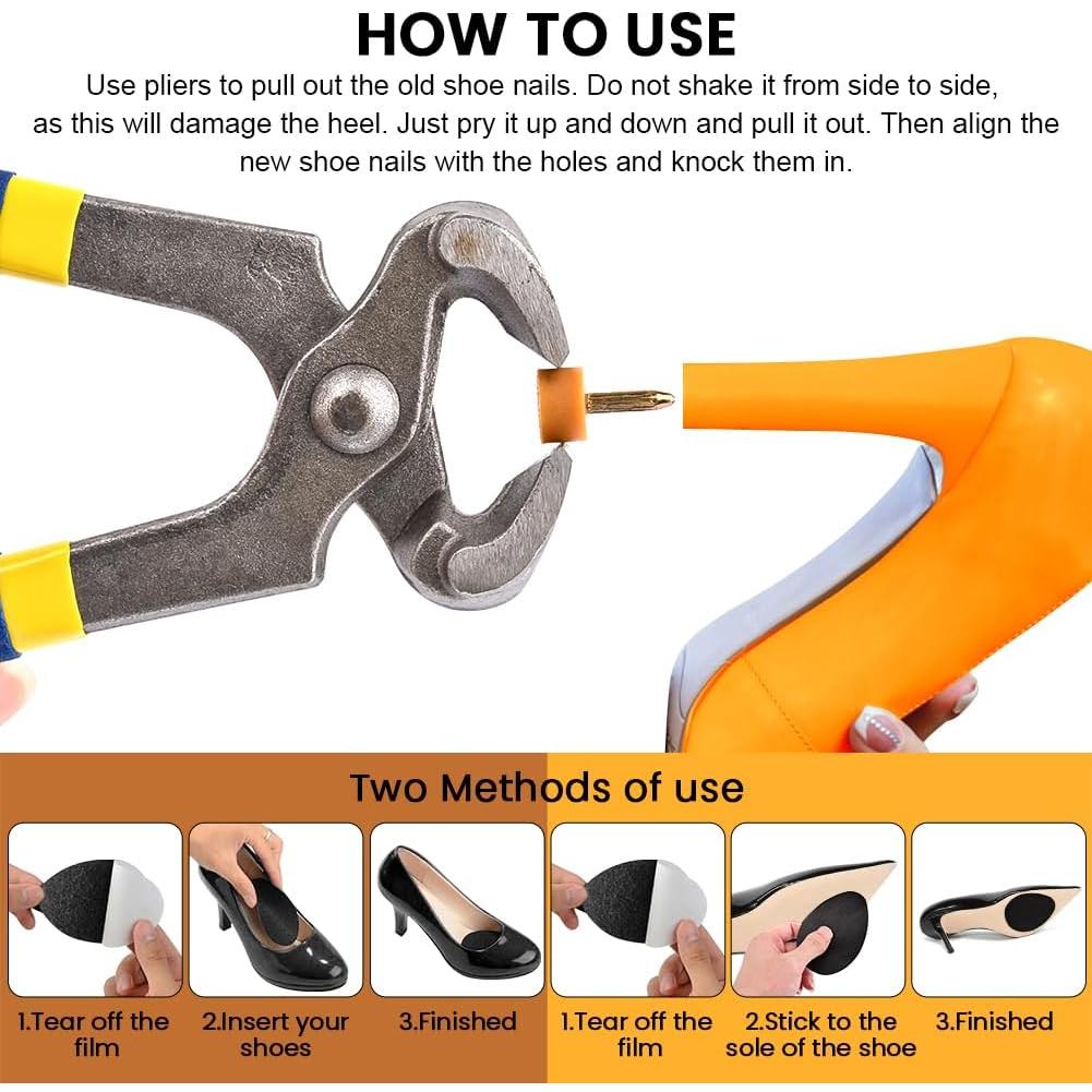 Kit de Puntas de Reemplazo para Tacones Altos QWLWBU - 20 Pares