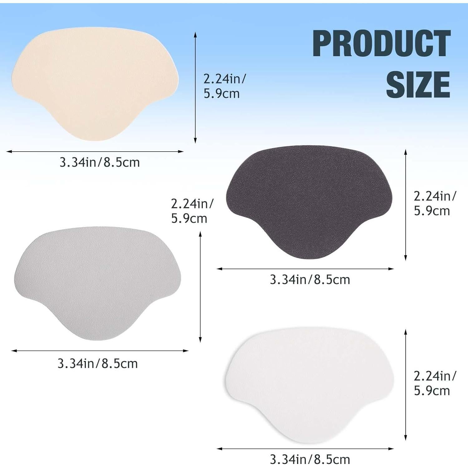 24 Parches Reparación Tacones Zapatos COMNICO Autoadhesivos