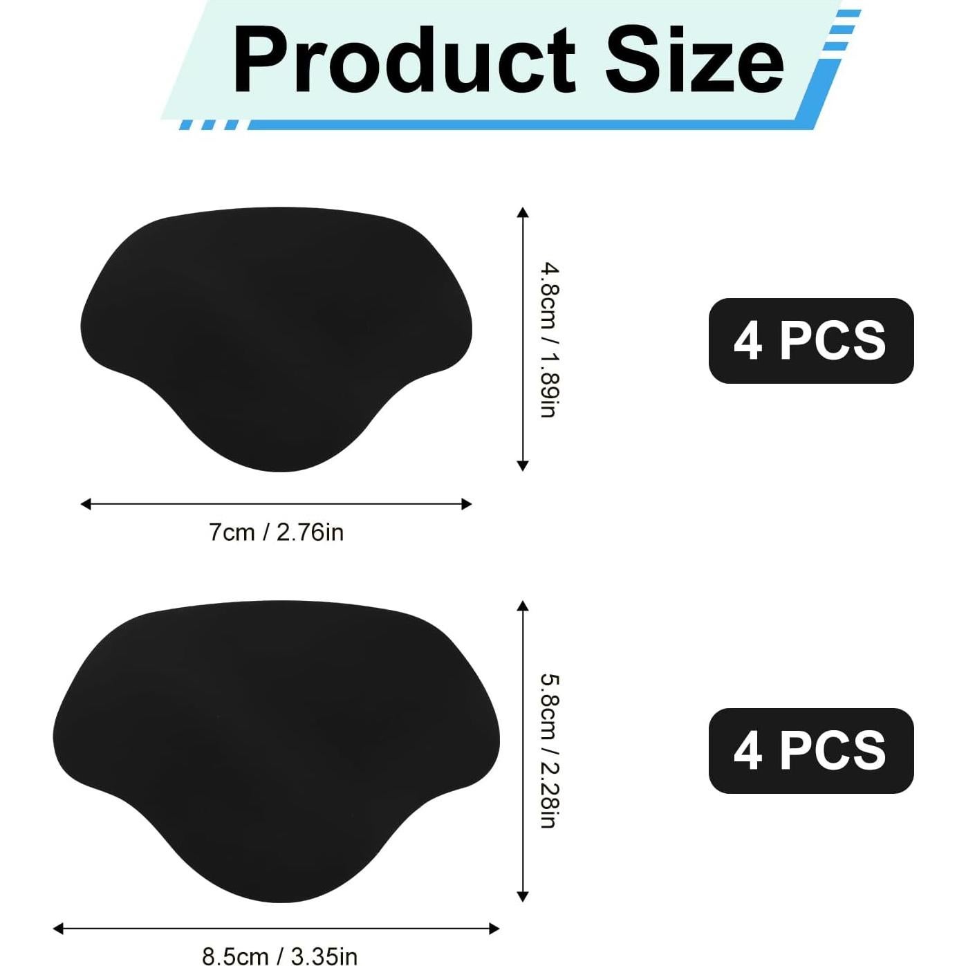 8 Parches Autoadhesivos para Reparación de Tacones de Zapatos - Gosknor