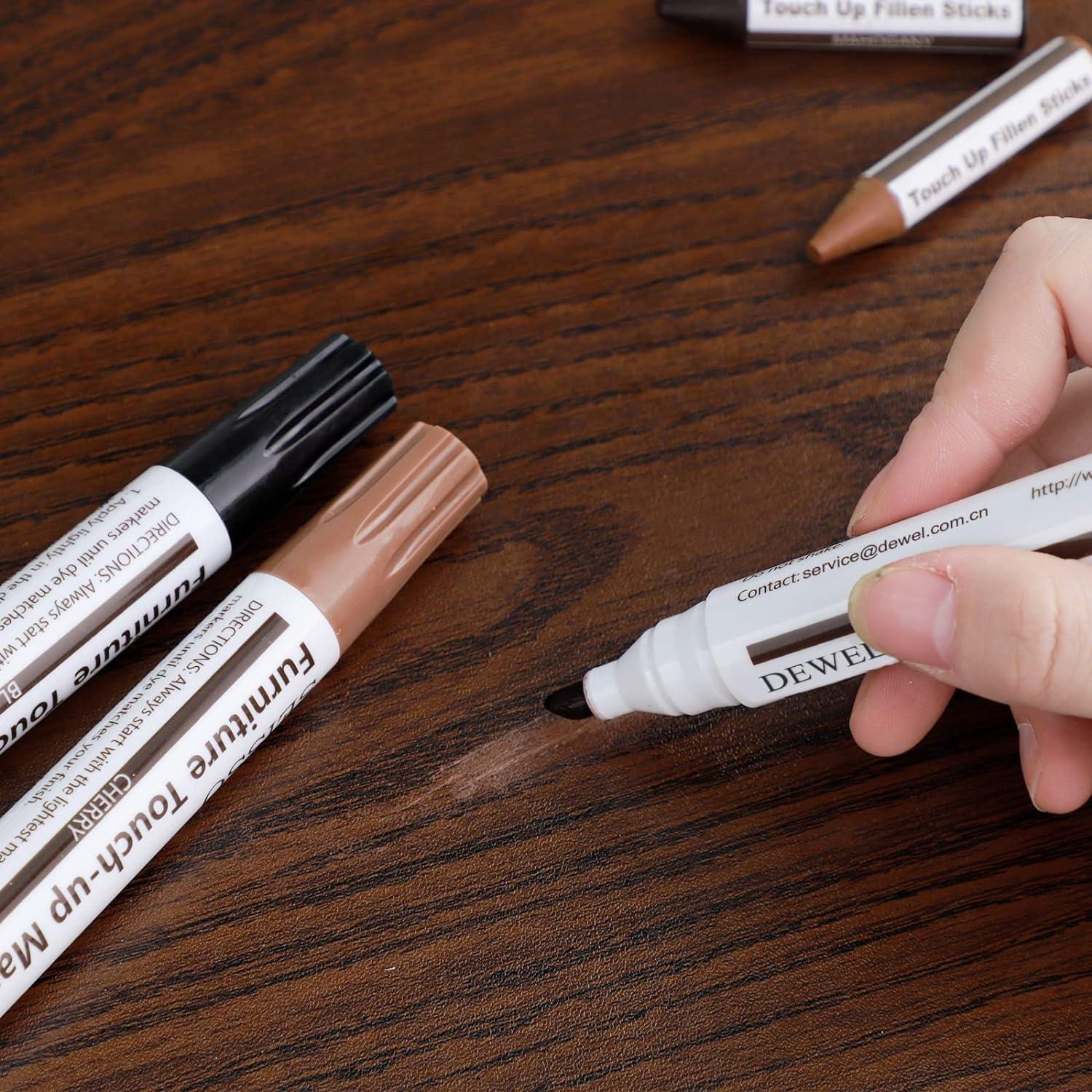 Kit de Reparación de Madera DEWEL 39 Piezas 18 Colores