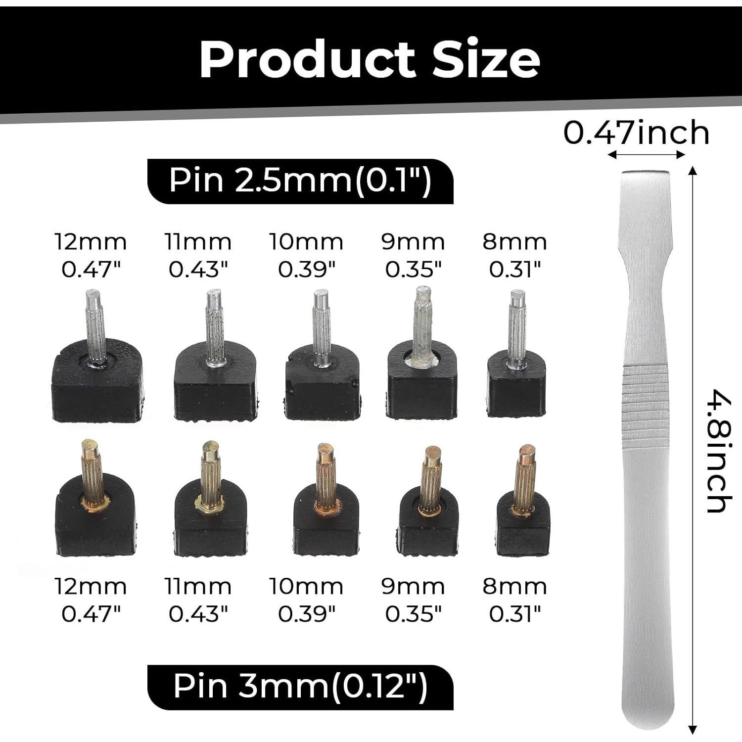 Kit de Reparación de Tacones Altos Tucnoeu - 20 Pares de Tapas