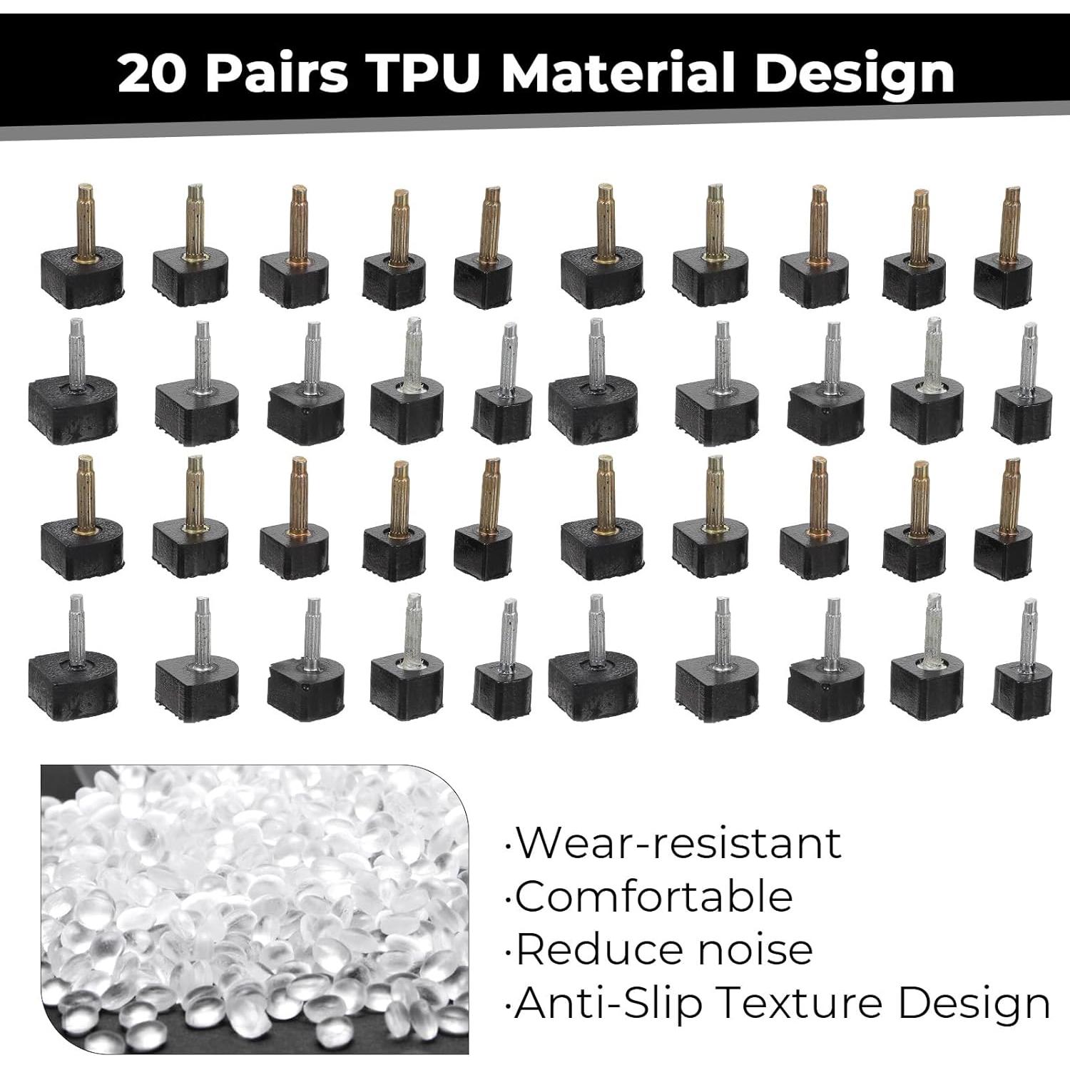 Kit de Reparación de Tacones Altos Tucnoeu - 20 Pares de Tapas