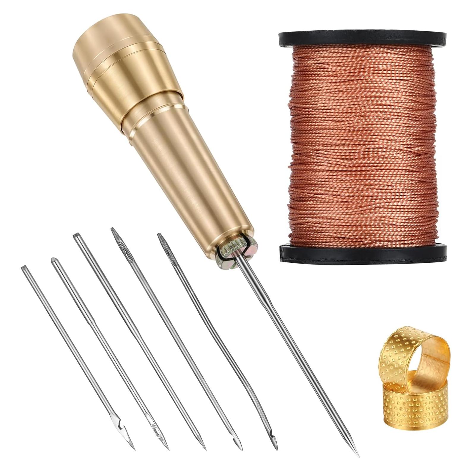 Kit de herramientas de costura de cuero FdcLixuvol 9 piezas