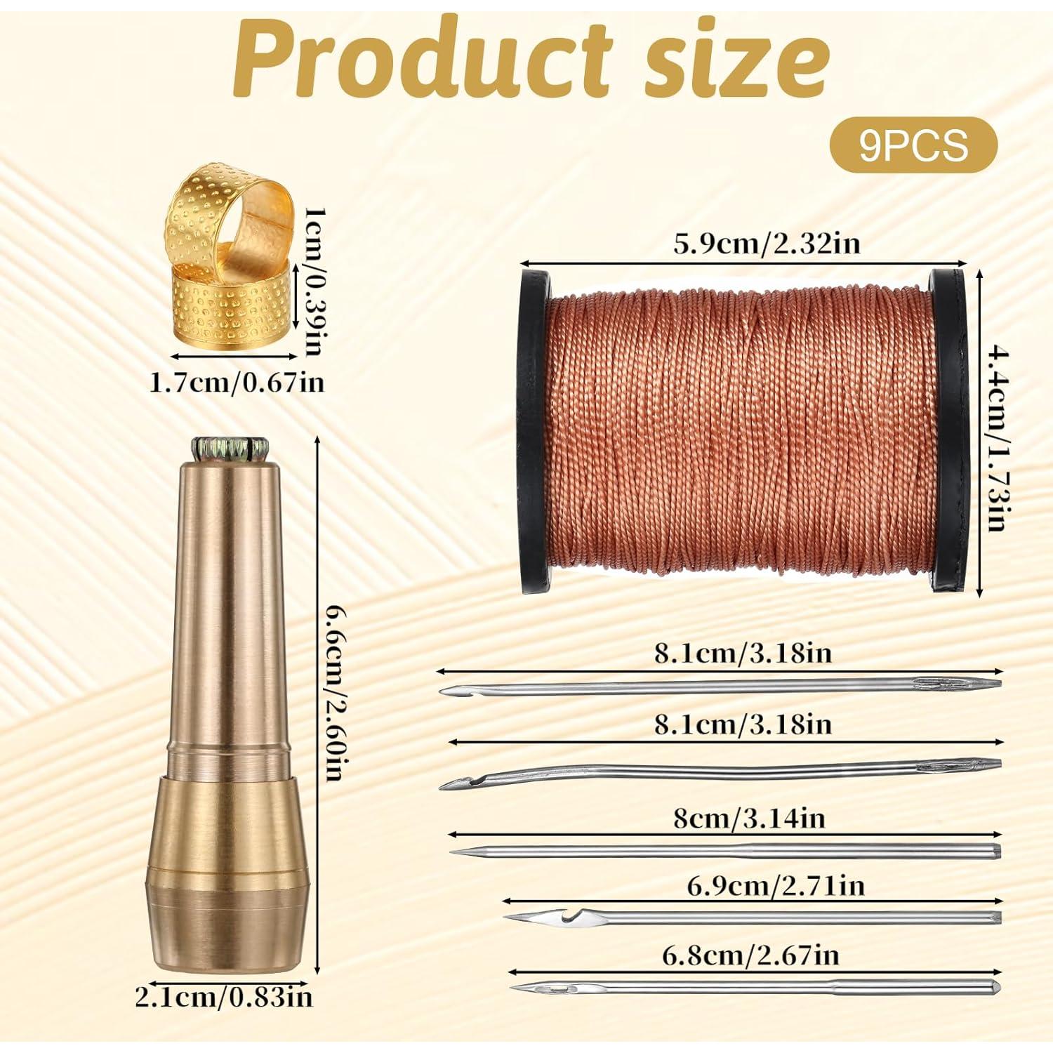 Kit de herramientas de costura de cuero FdcLixuvol 9 piezas