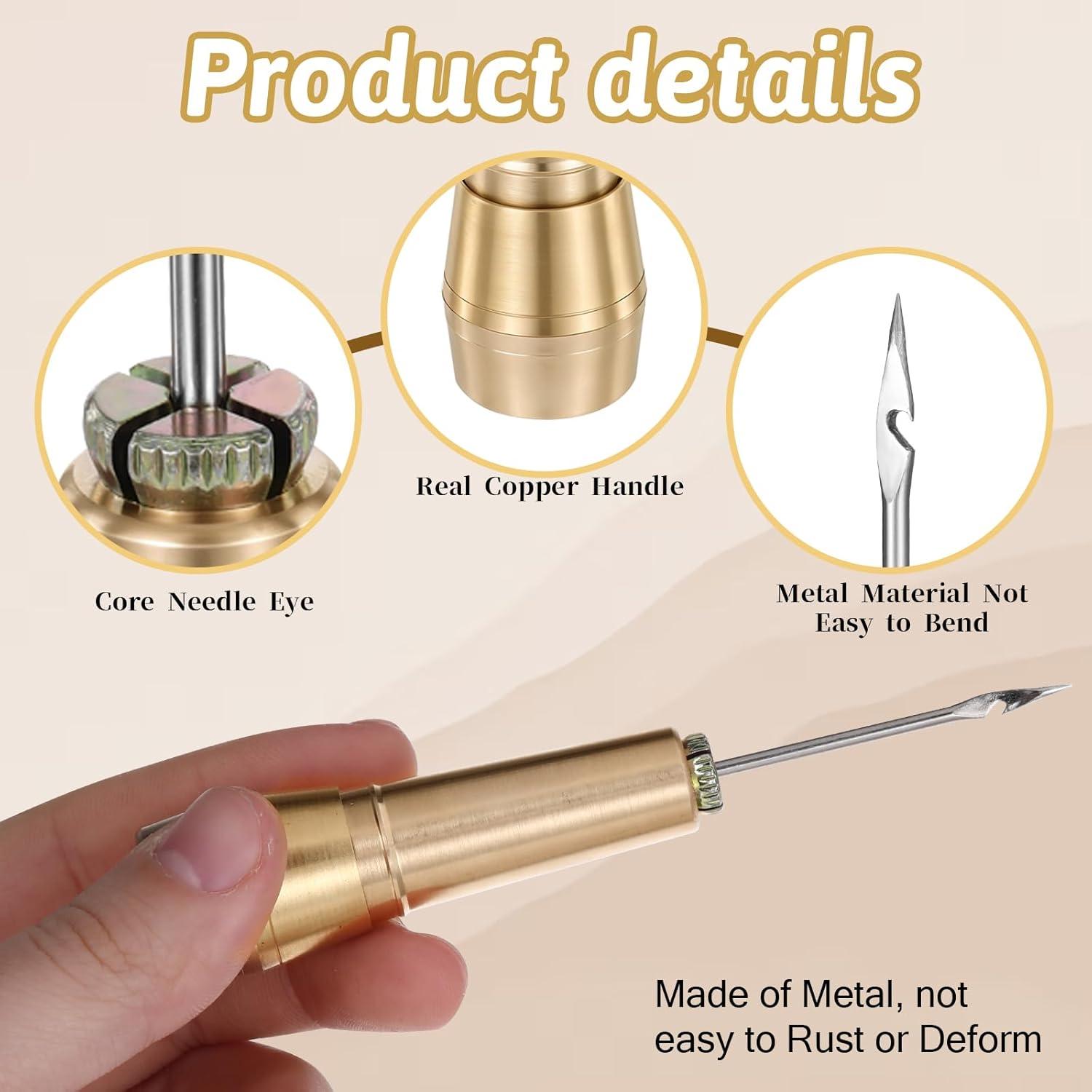 Kit de herramientas de costura de cuero FdcLixuvol 9 piezas