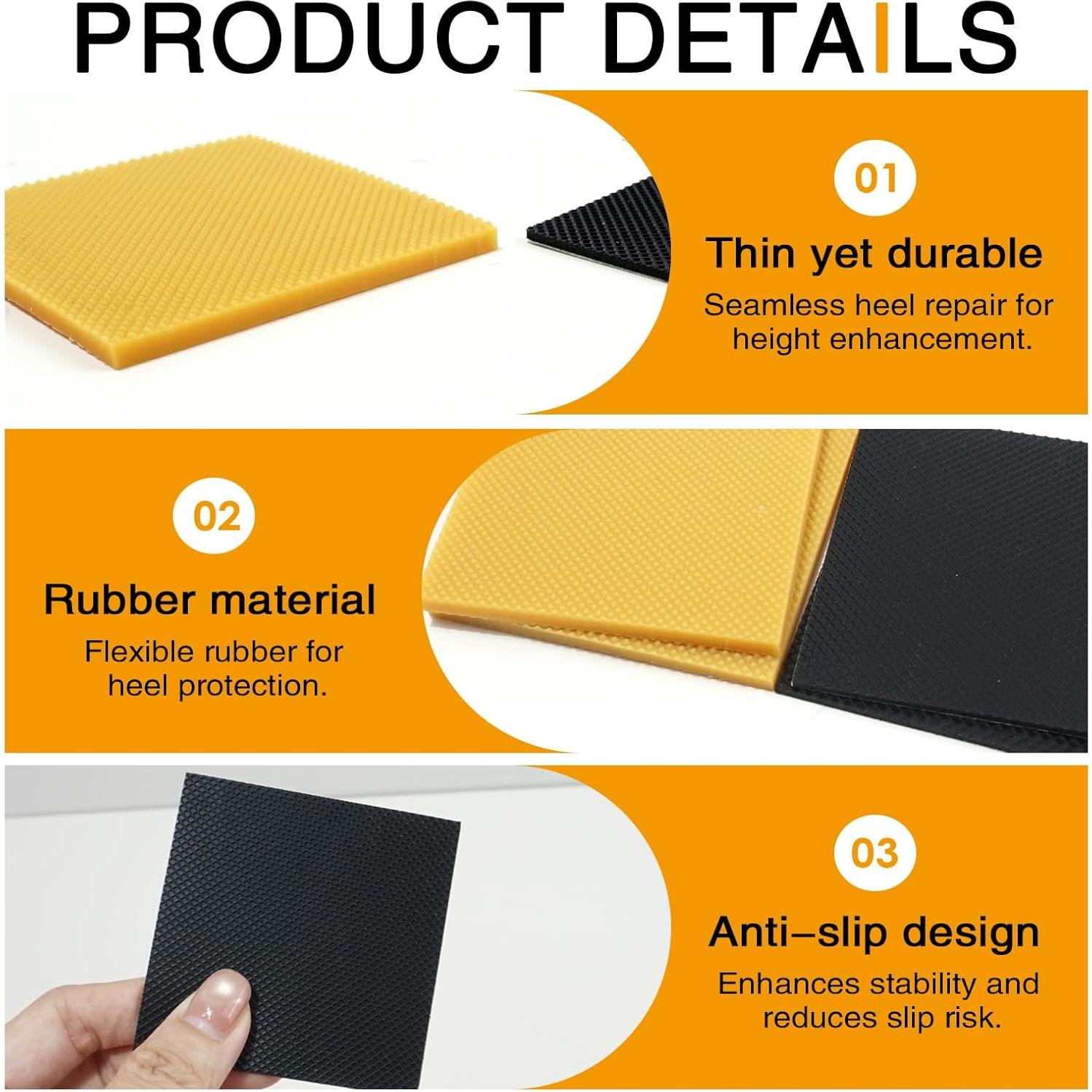 8 Piezas Tapas de Tacón Goma CHICWIN - Antideslizantes