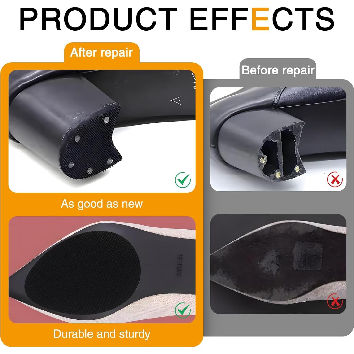 8 Piezas Tapas de Tacón Goma CHICWIN - Antideslizantes