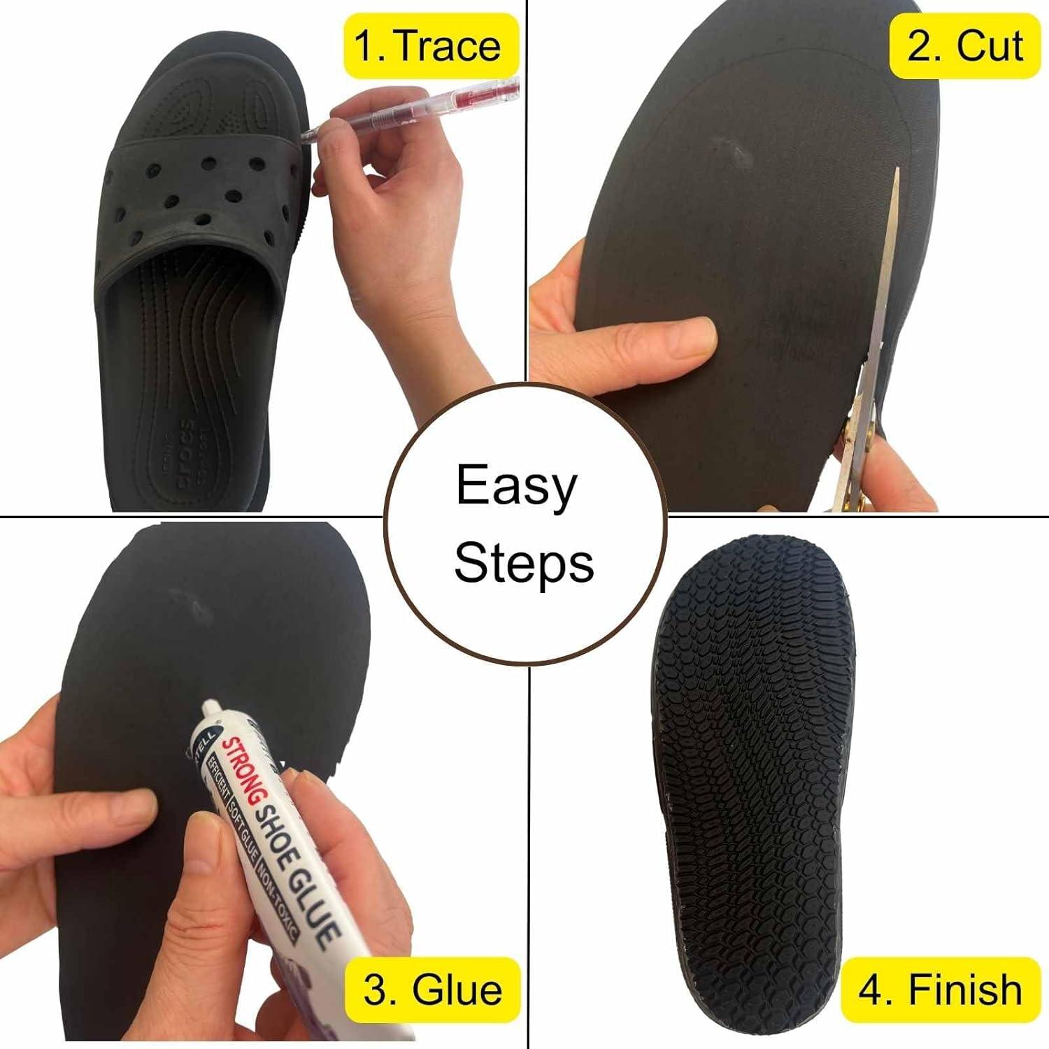 Reemplazo de Suelas de Goma Antideslizantes MIIDII 4mm (1 Par)